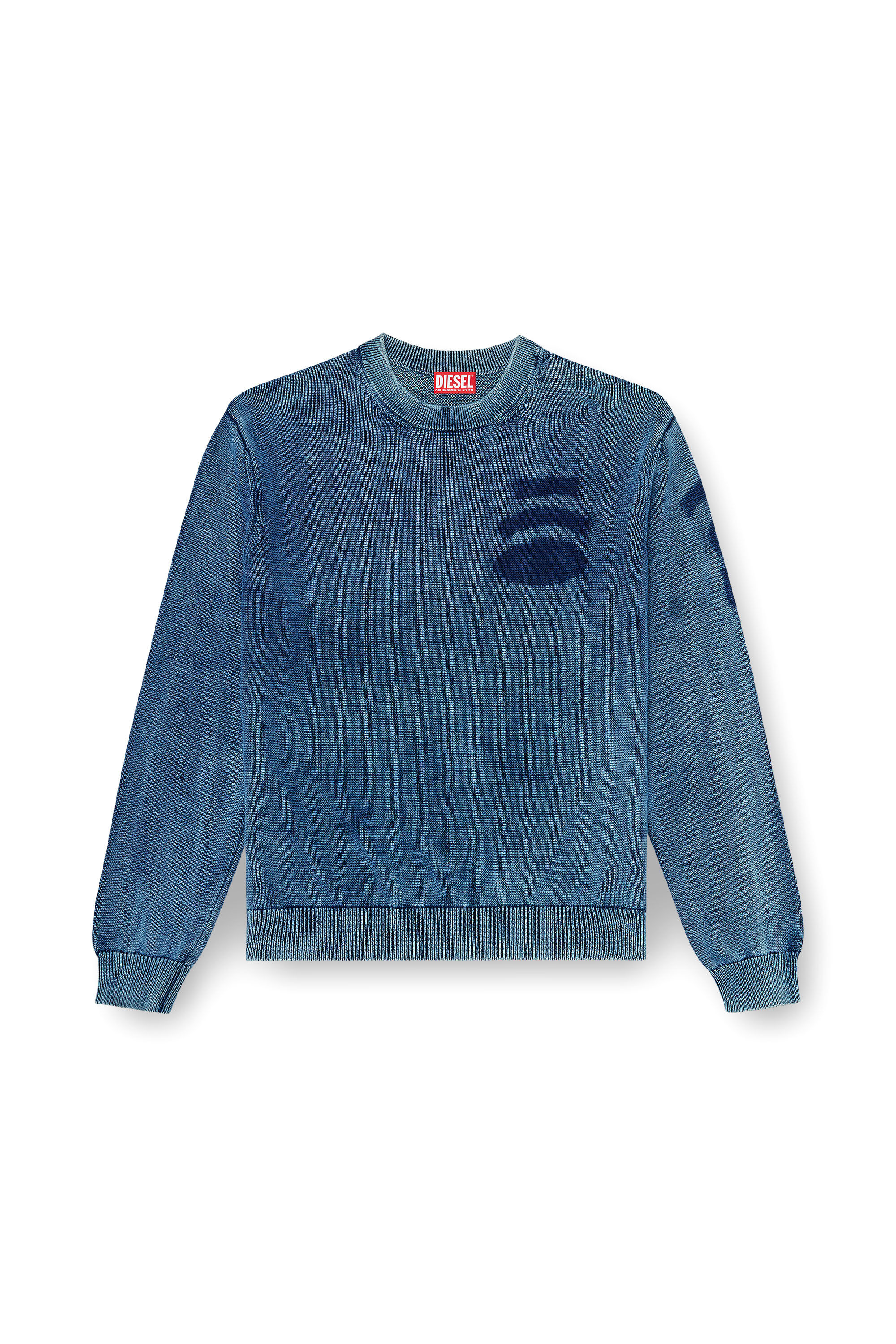 Diesel - K-PERNE, Male's プルオーバーニット in ミディアムブルー - 2