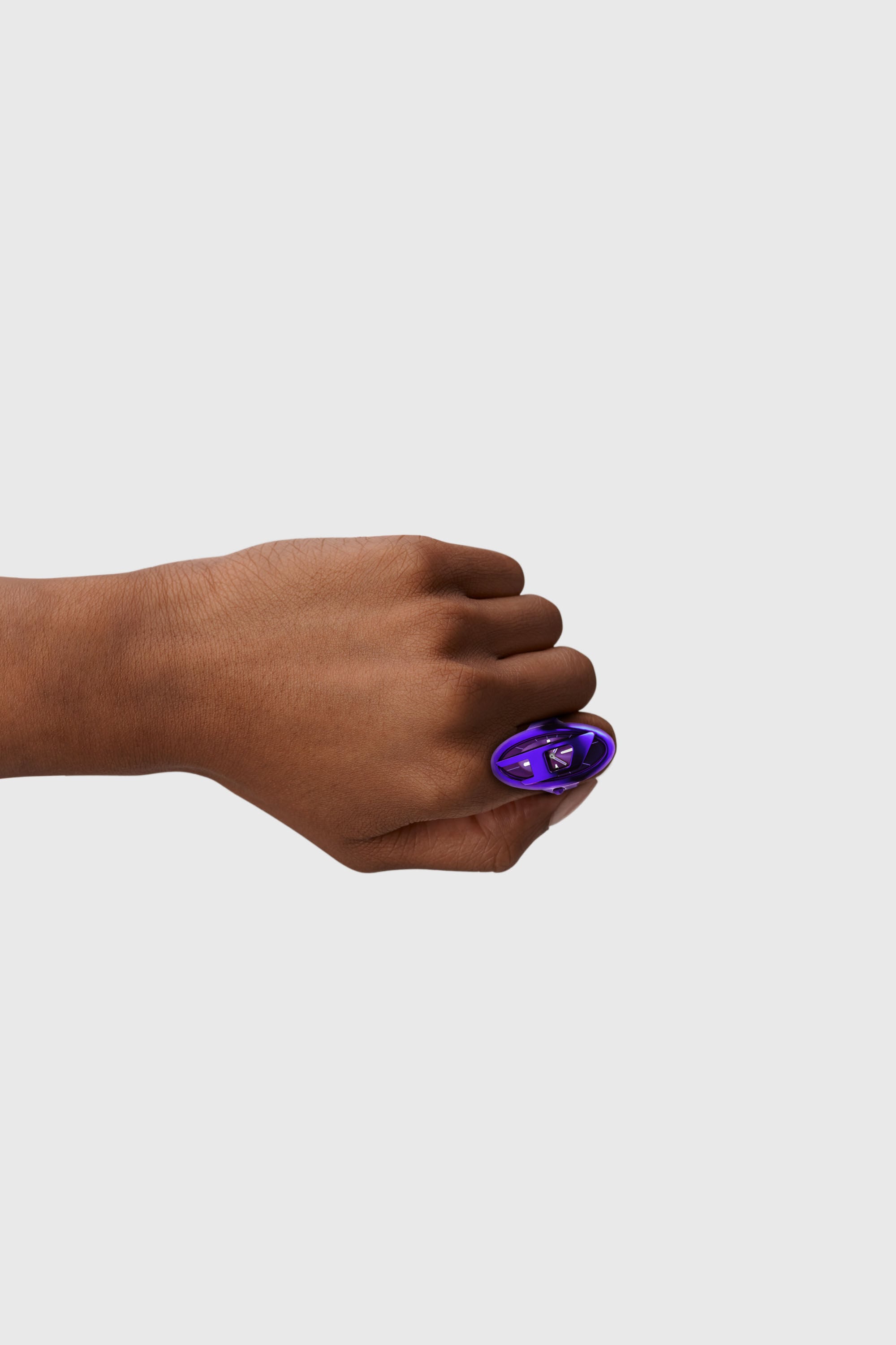 Diesel - DZ5624 WATCH, Female's D-Era purple stainless steel ring watch in ブルー - 5