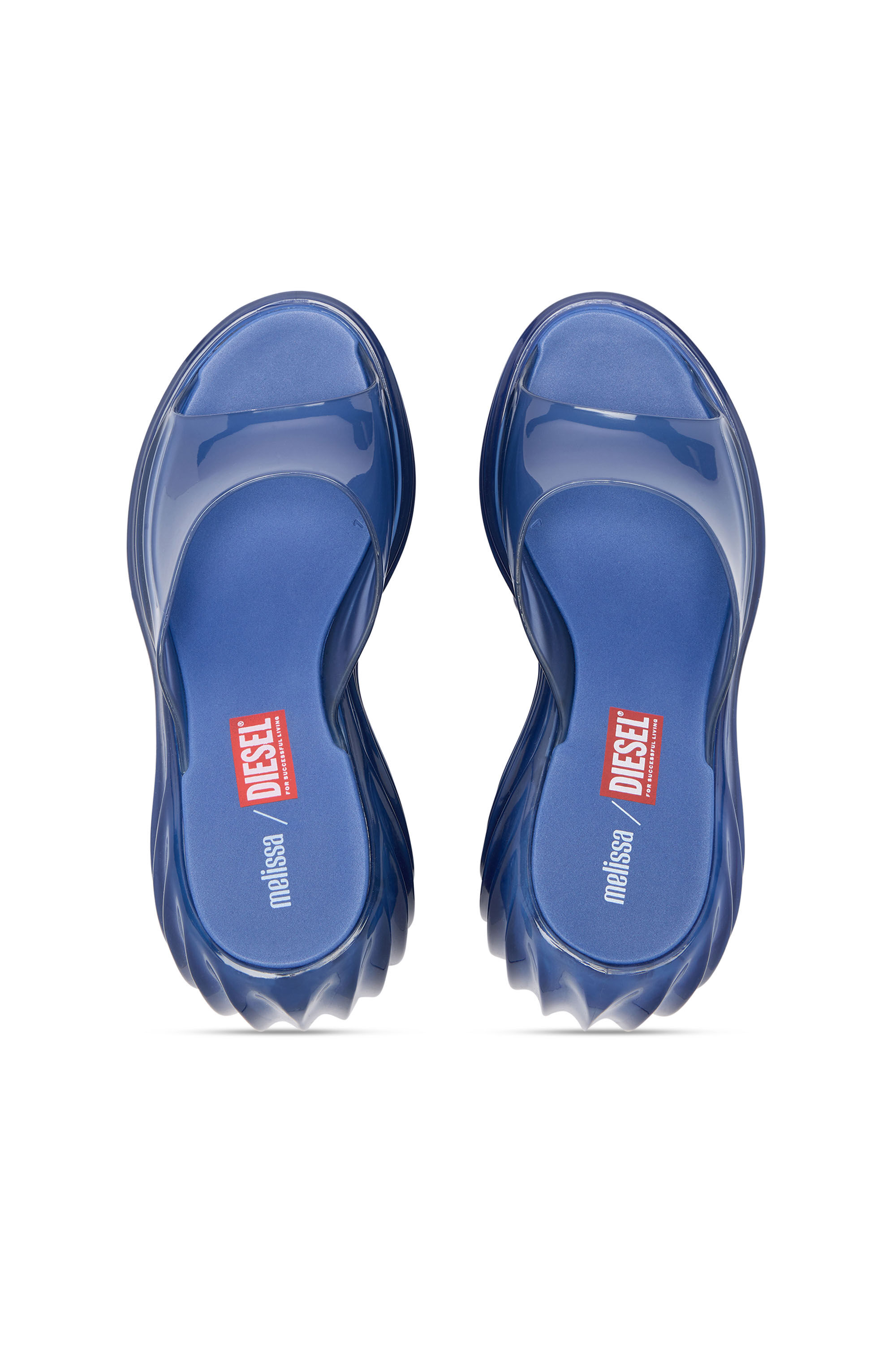 Diesel - MELISSA QUANTUM PLATFORM, Female's Platform mule in Melflex&reg; in ブルー - 5