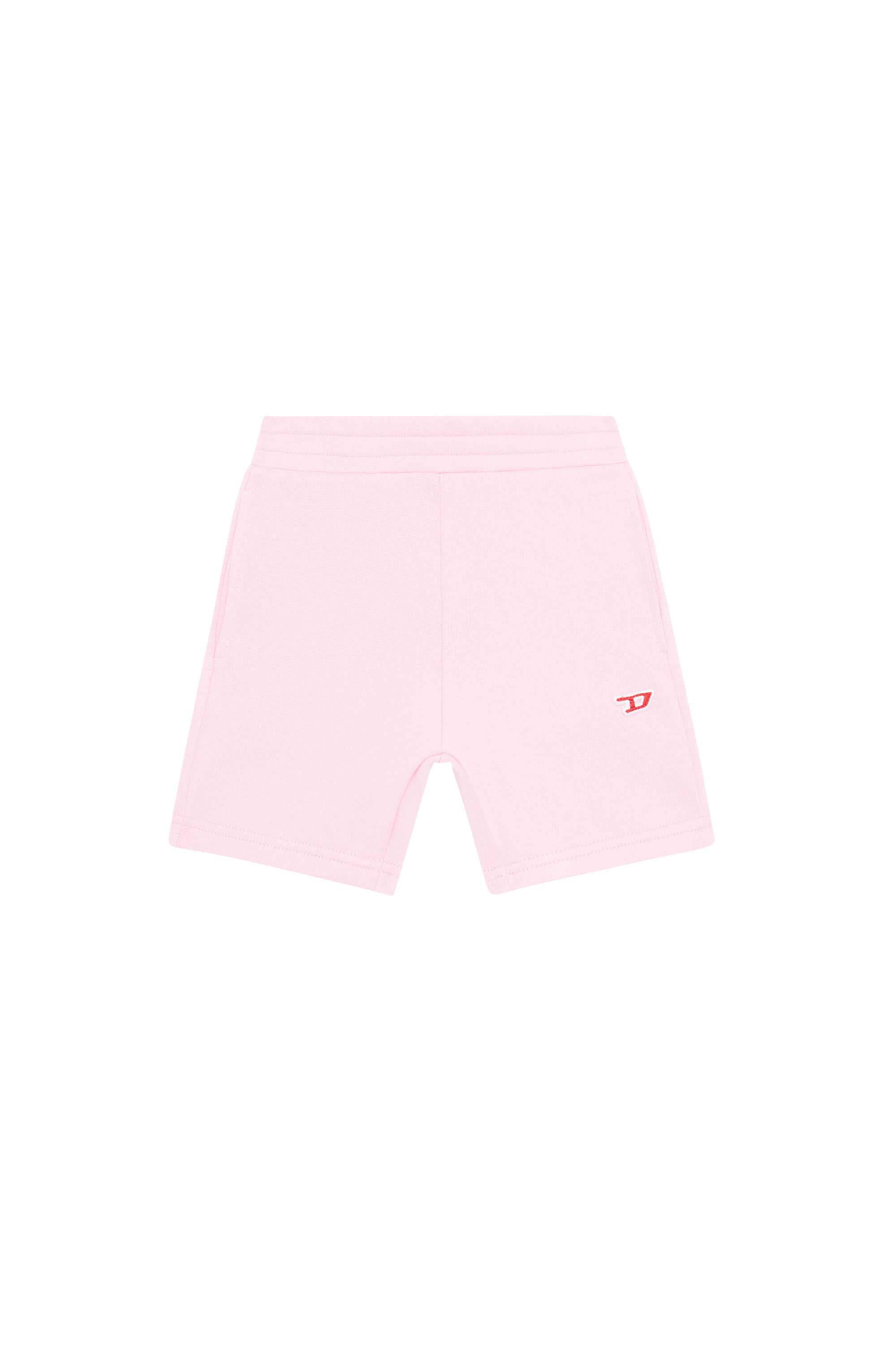 Diesel - PRETB, Unisex's ベビー ショートパンツ ロゴ in ピンク / ホワイト - 1