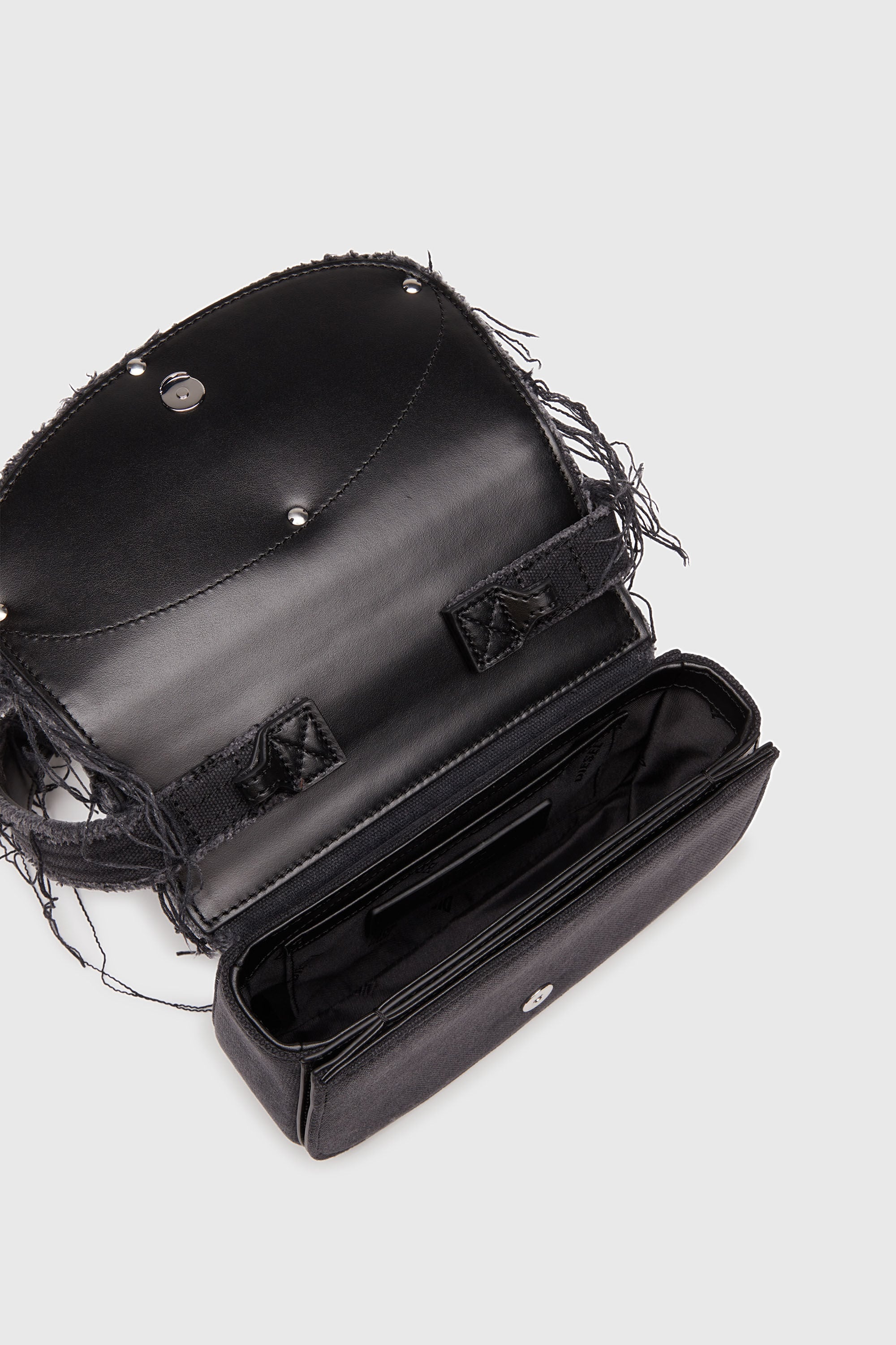 Diesel - 1DR, Female's 1DR-Iconic shoulder bag in canvas and leather in ブラック - 5
