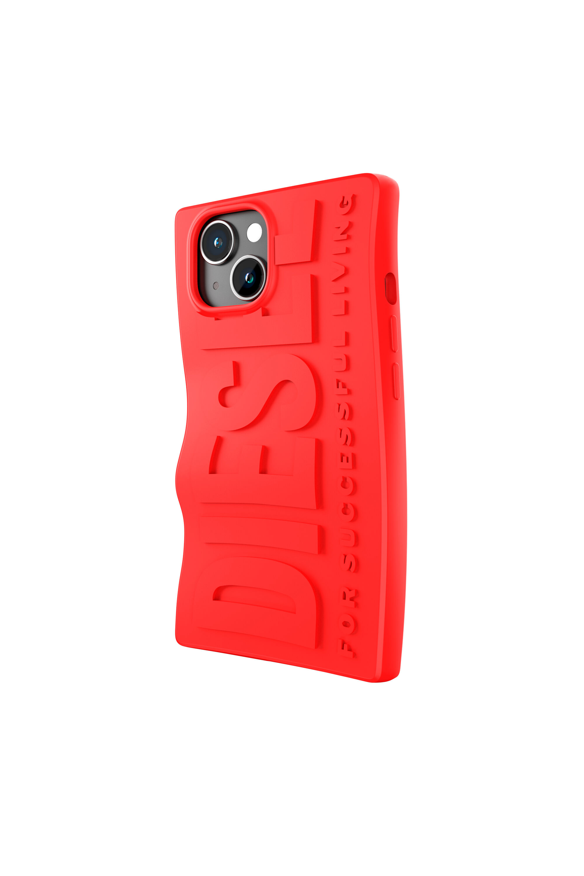 Diesel - 54116 MOULDED CASE, Unisex's iPhone 15 シリコンケース in レッド - 4