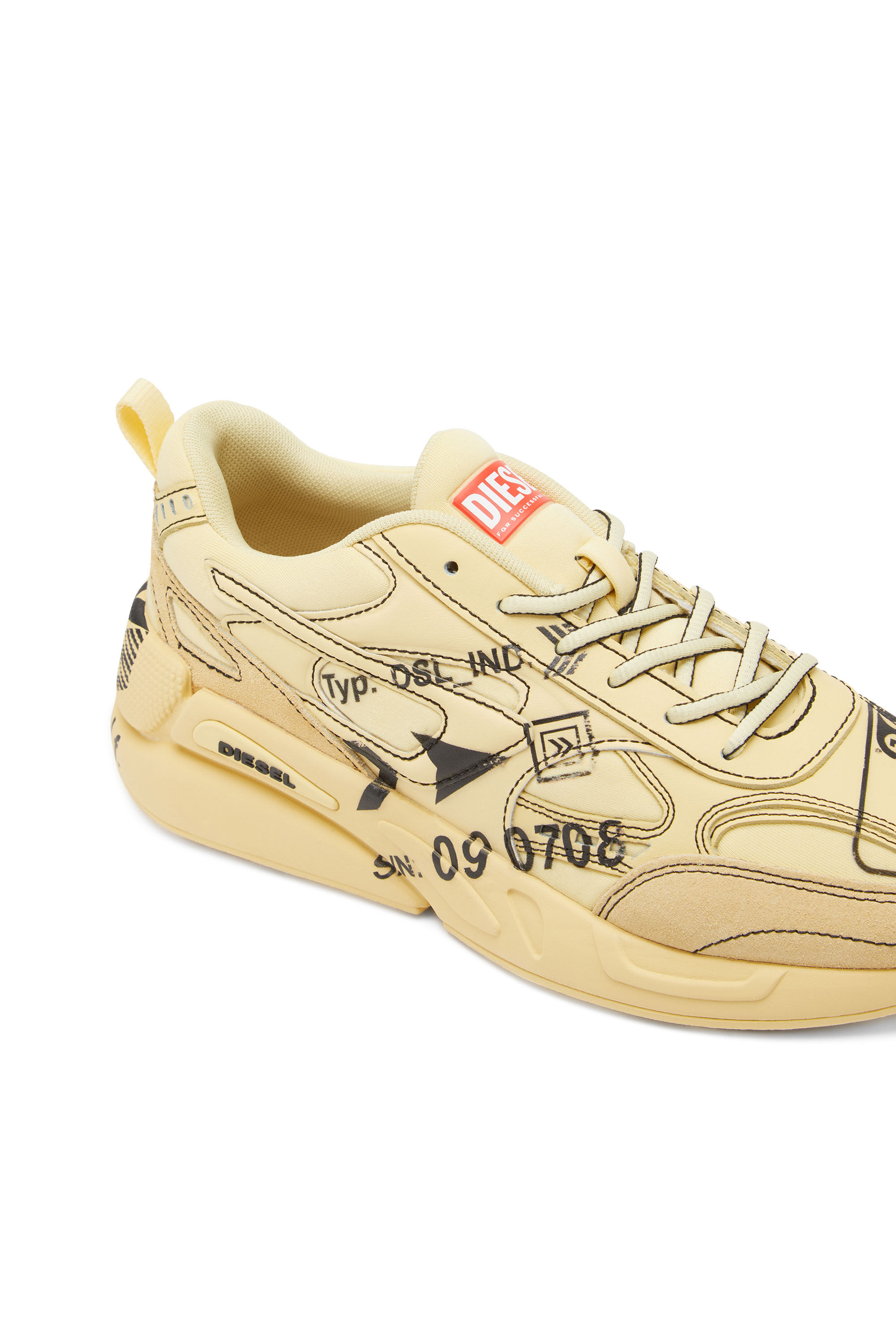 Diesel - S-SERENDIPITY SPORT W, Female's レディース MIXマテリアル スニーカー - S-Serendipity Sport W in イエロー - 6