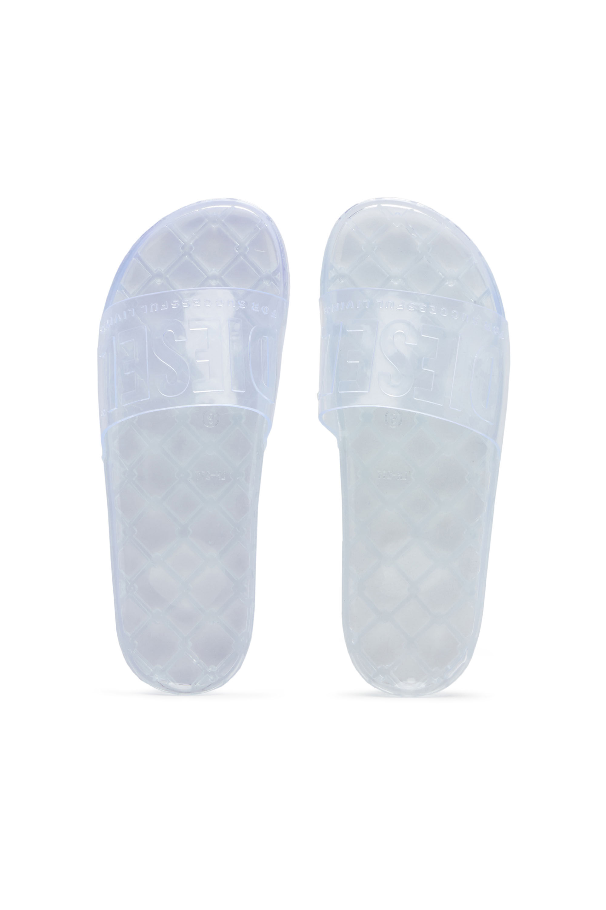 Diesel - SA-KARAIBI GL X, Female's PVC フラットサンダル - Sa-Karaibi Gl X in ホワイト - 5