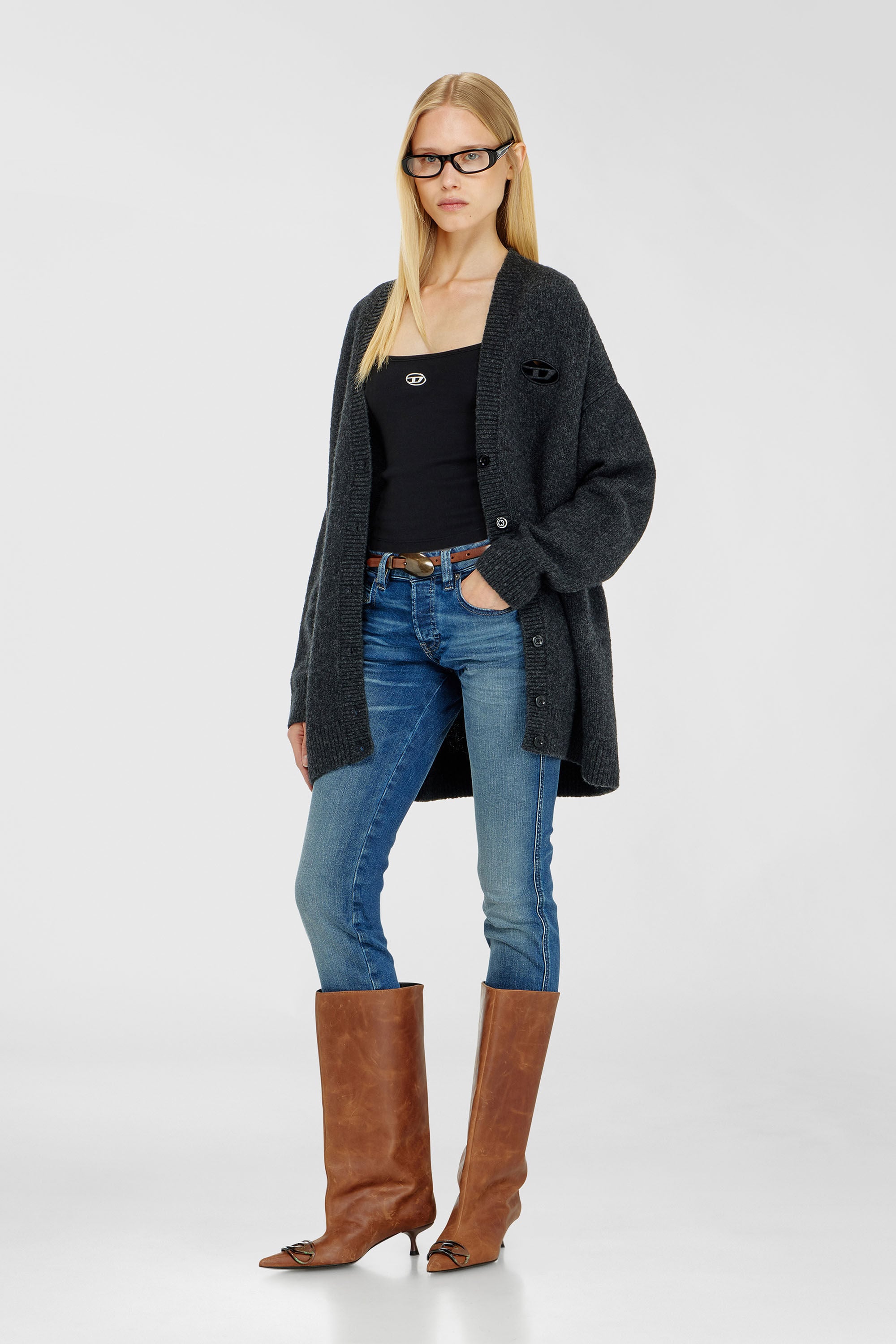 Diesel - T-HUPY-OD, Female's キャミソールトップ in ブラック - 1