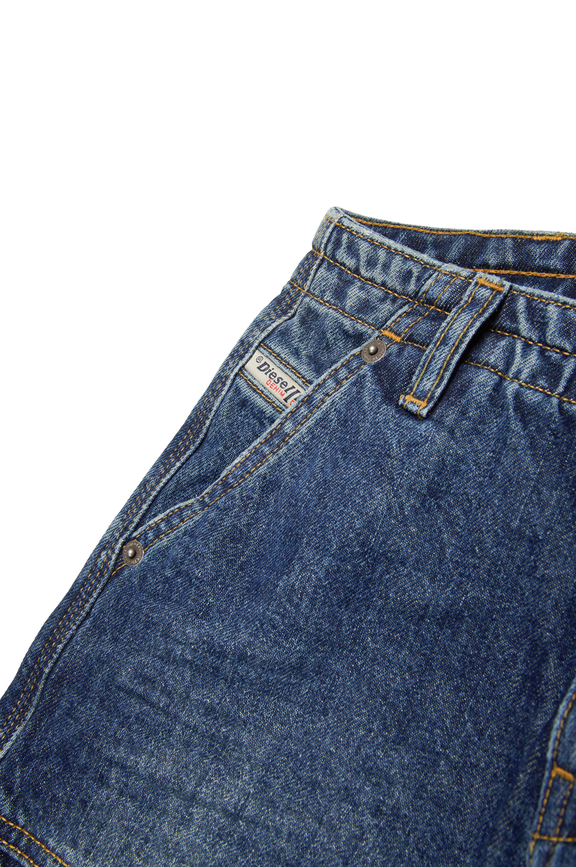 D-SIRE-CARGO-J Loose Jeans - D-Sire｜ブルー｜ガールズ｜DIESEL