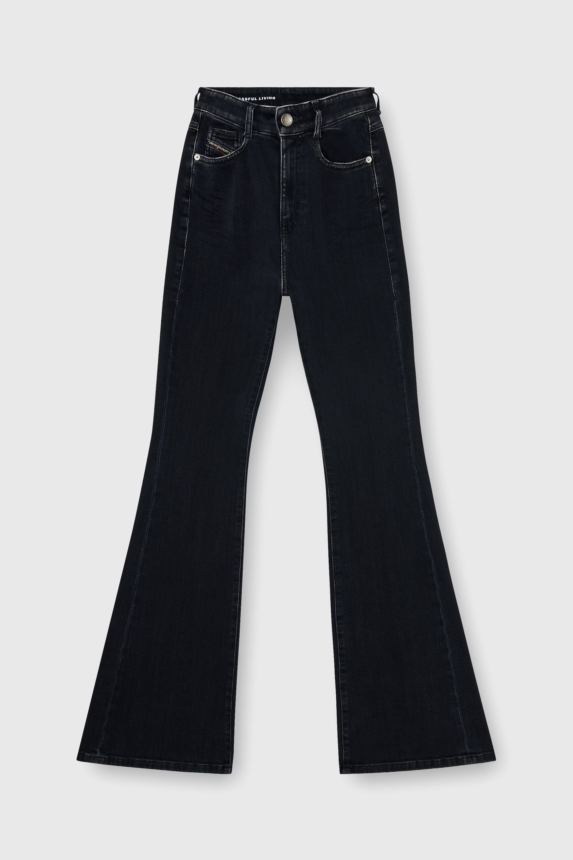 Diesel - Female's Bootcut Jeans 1973 D-Partt 09P75, ブラック/ダークグレー - 6