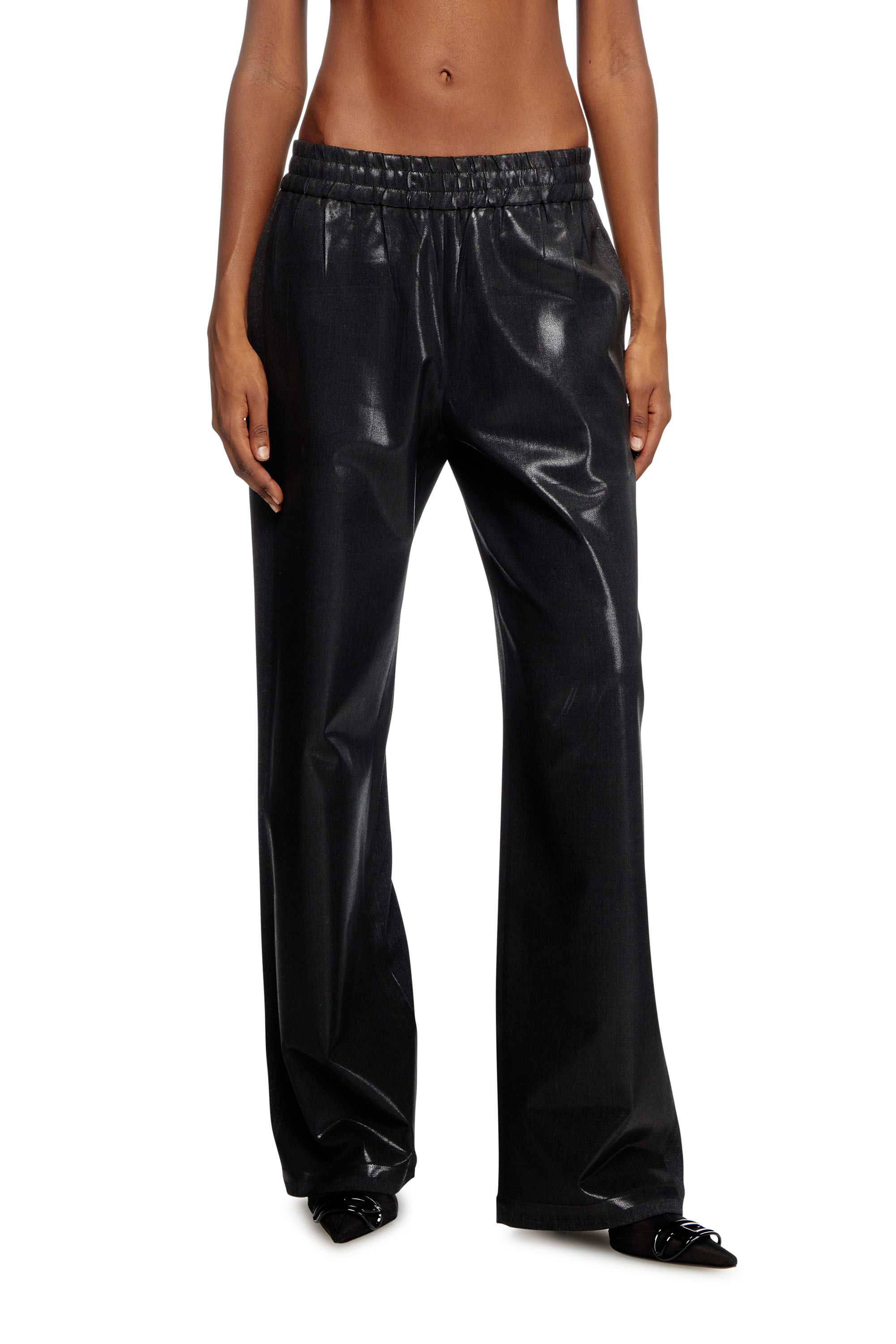 Diesel - P-DREY, Female's Loose fit tailored track pants in ブラック - 3