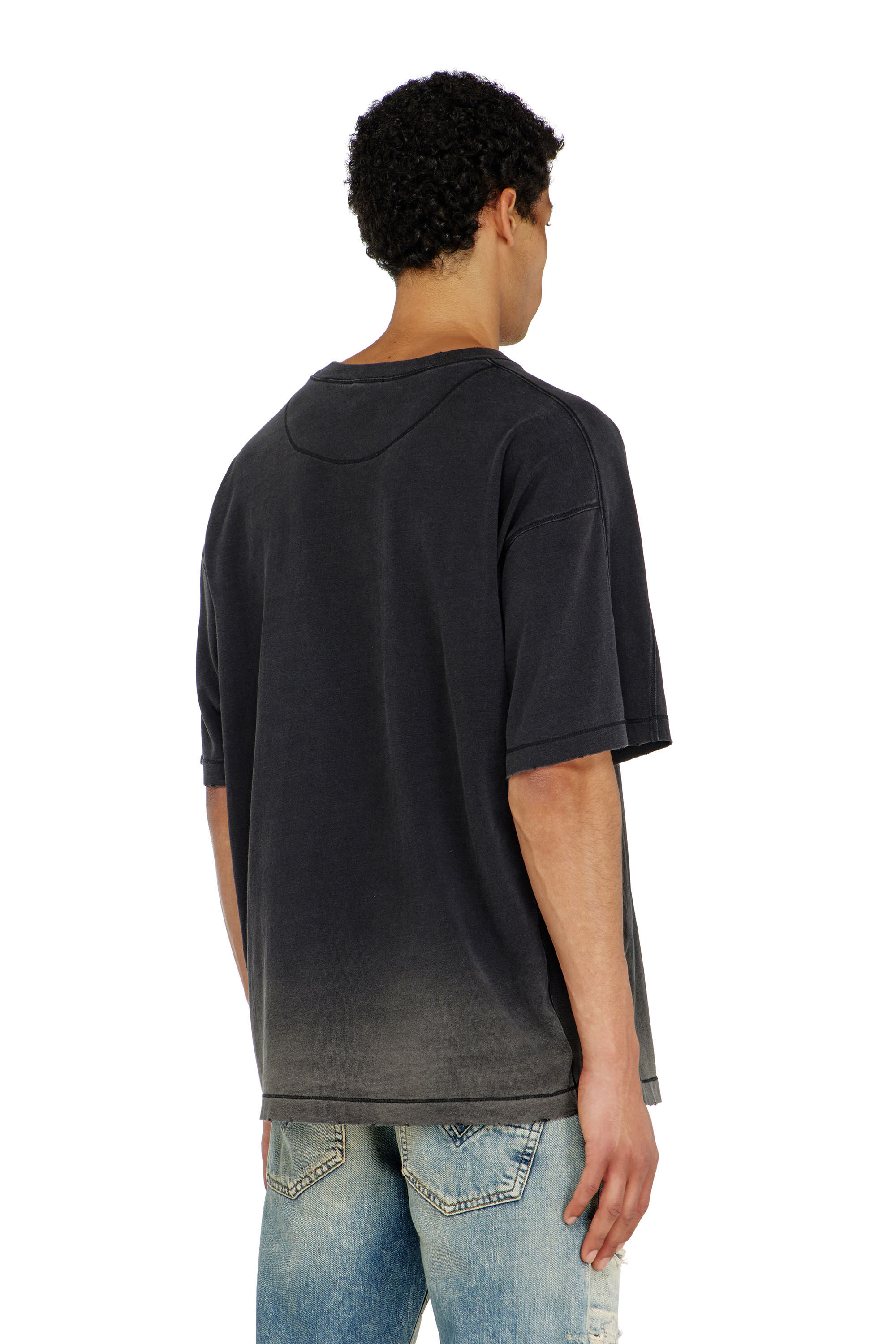Diesel - T-CROX, Male's Tシャツ in ブラック - 4