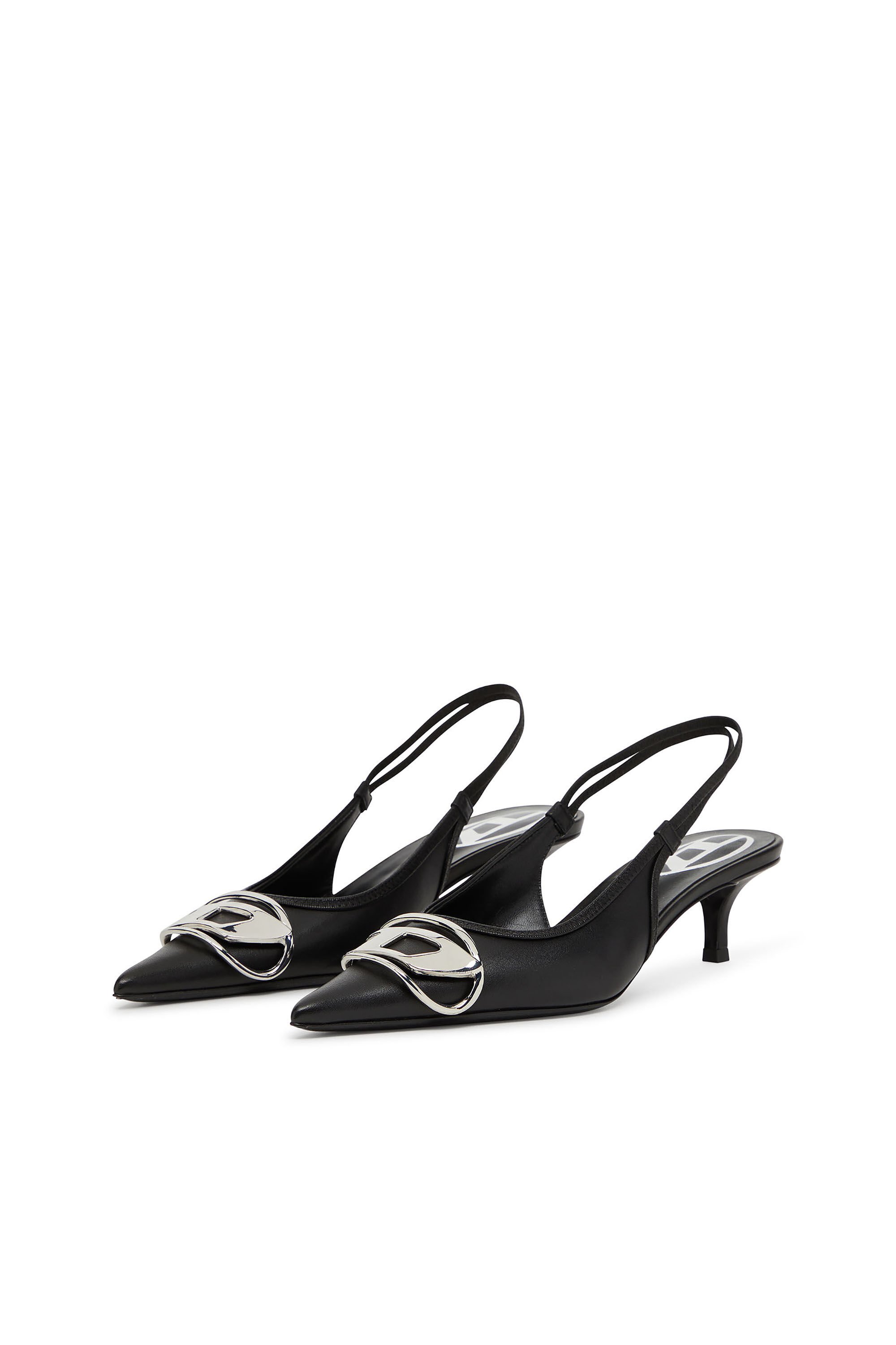Diesel - D-VENUS SB 40, Female's D-Venus-Slingback pumps in nappa leather in ブラック - 7