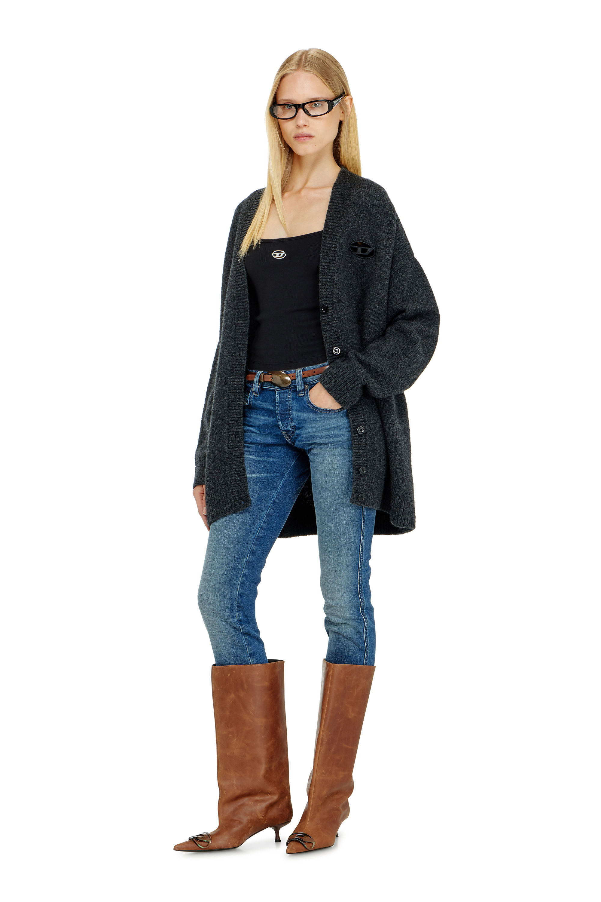 Diesel - T-HUPY-OD, Female's キャミソールトップ in ブラック - 1