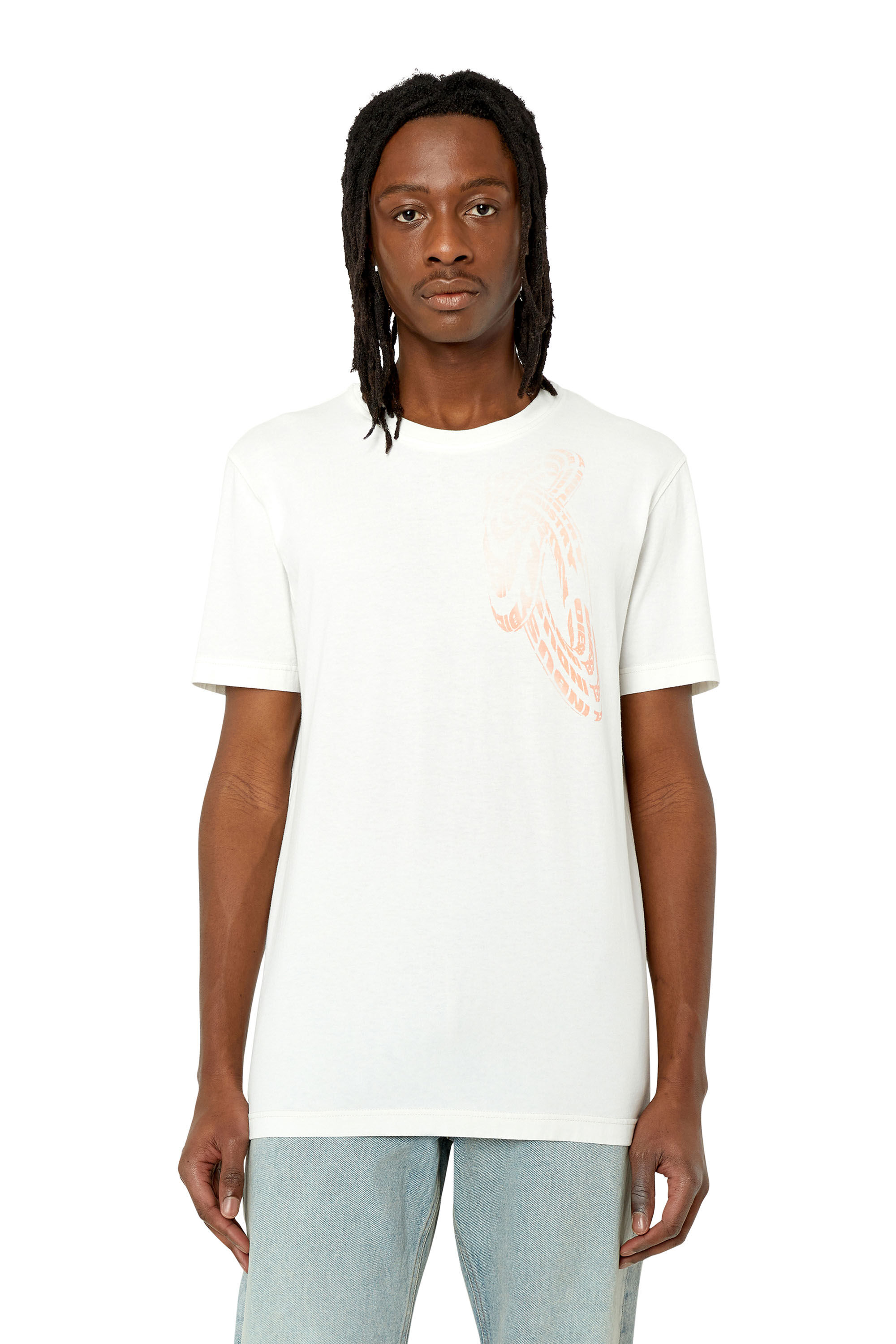 Diesel - T-DIEGOR-G3, Male's Tシャツ サーモクロミックプリント in ホワイト - 3