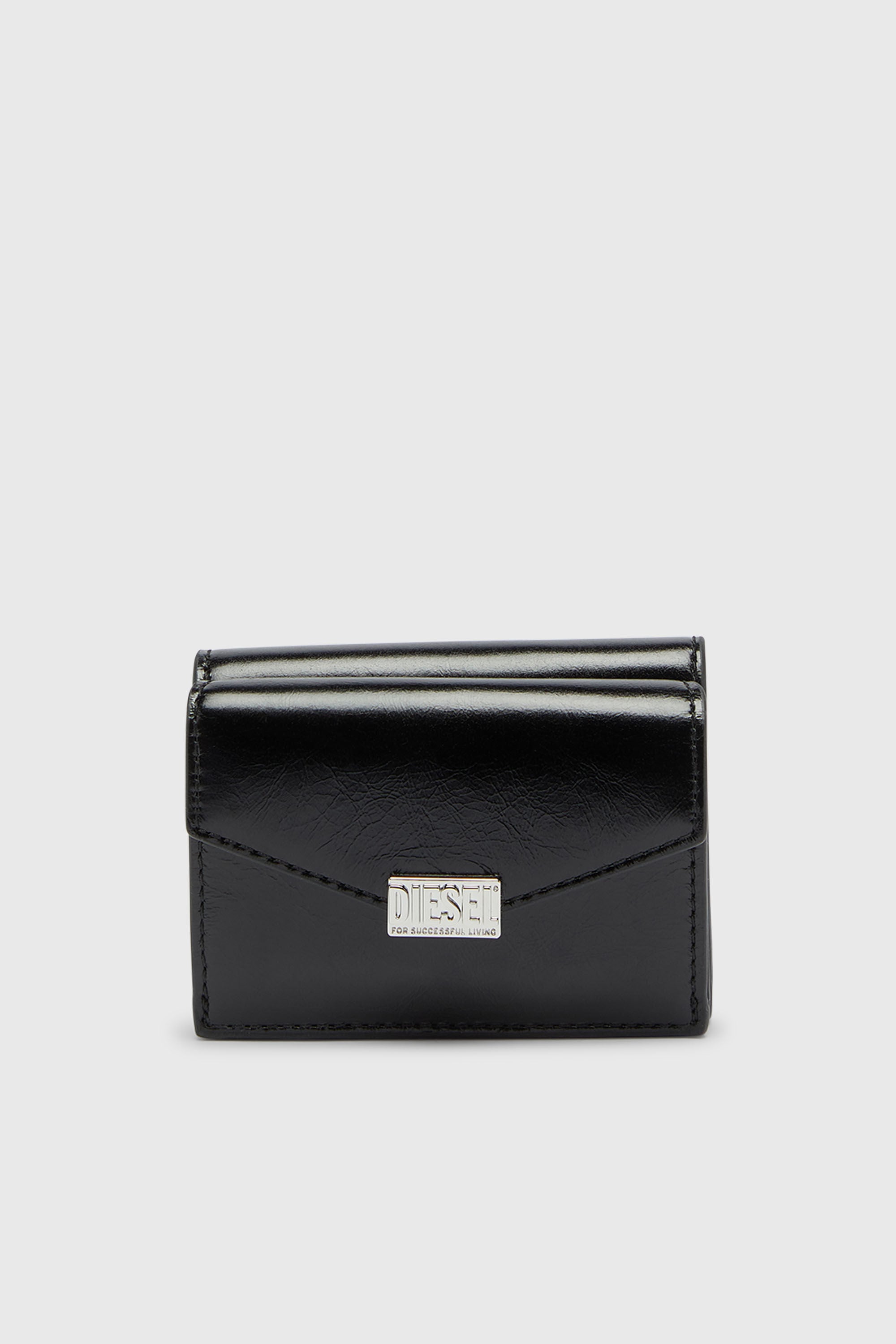 Diesel - D-ENVELOP TRI FOLD COIN XS II, Female's 三つ折りウォレット in ブラック - 1