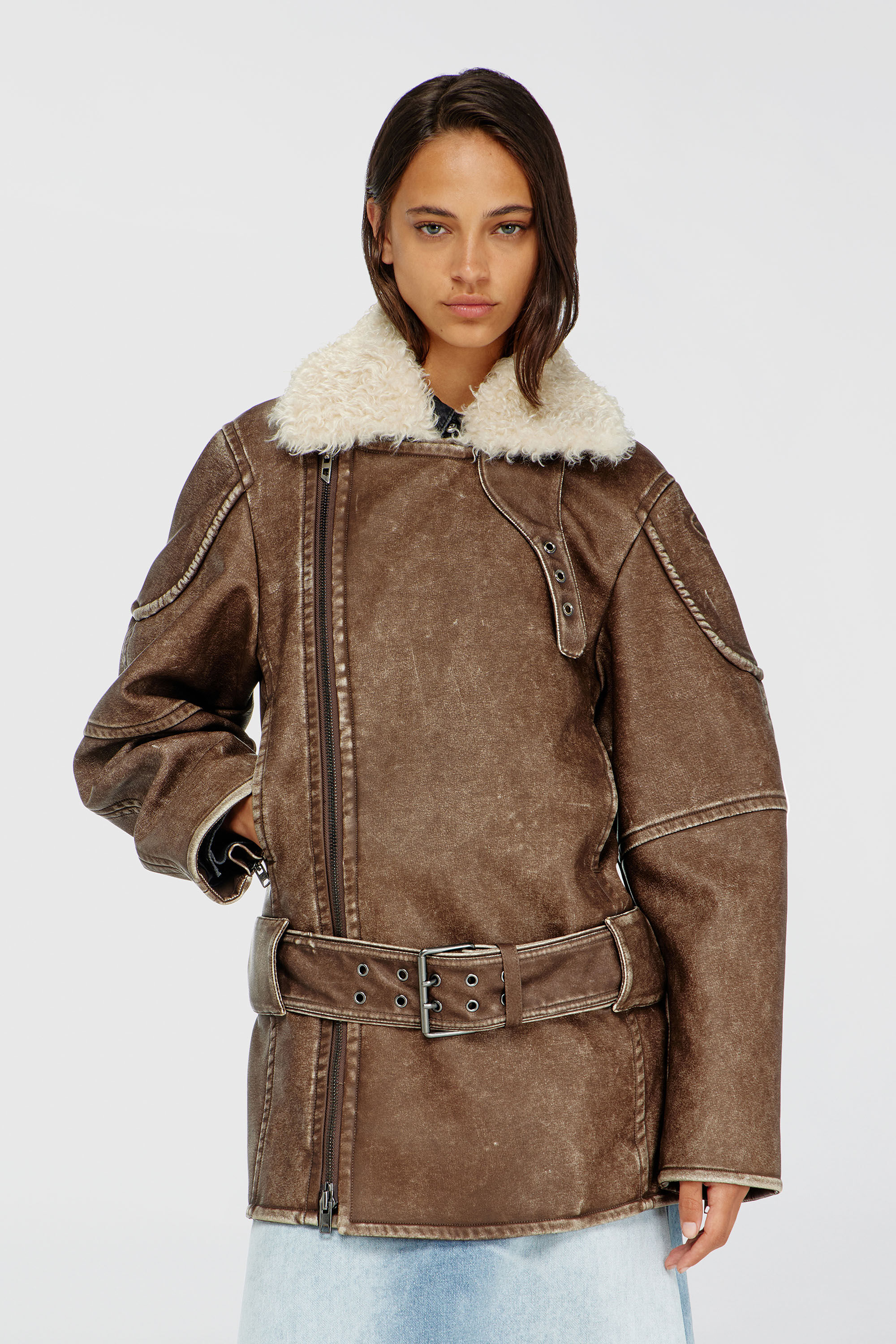 Diesel - G-EYSER, Female's ジャケット in ブラウン - 3