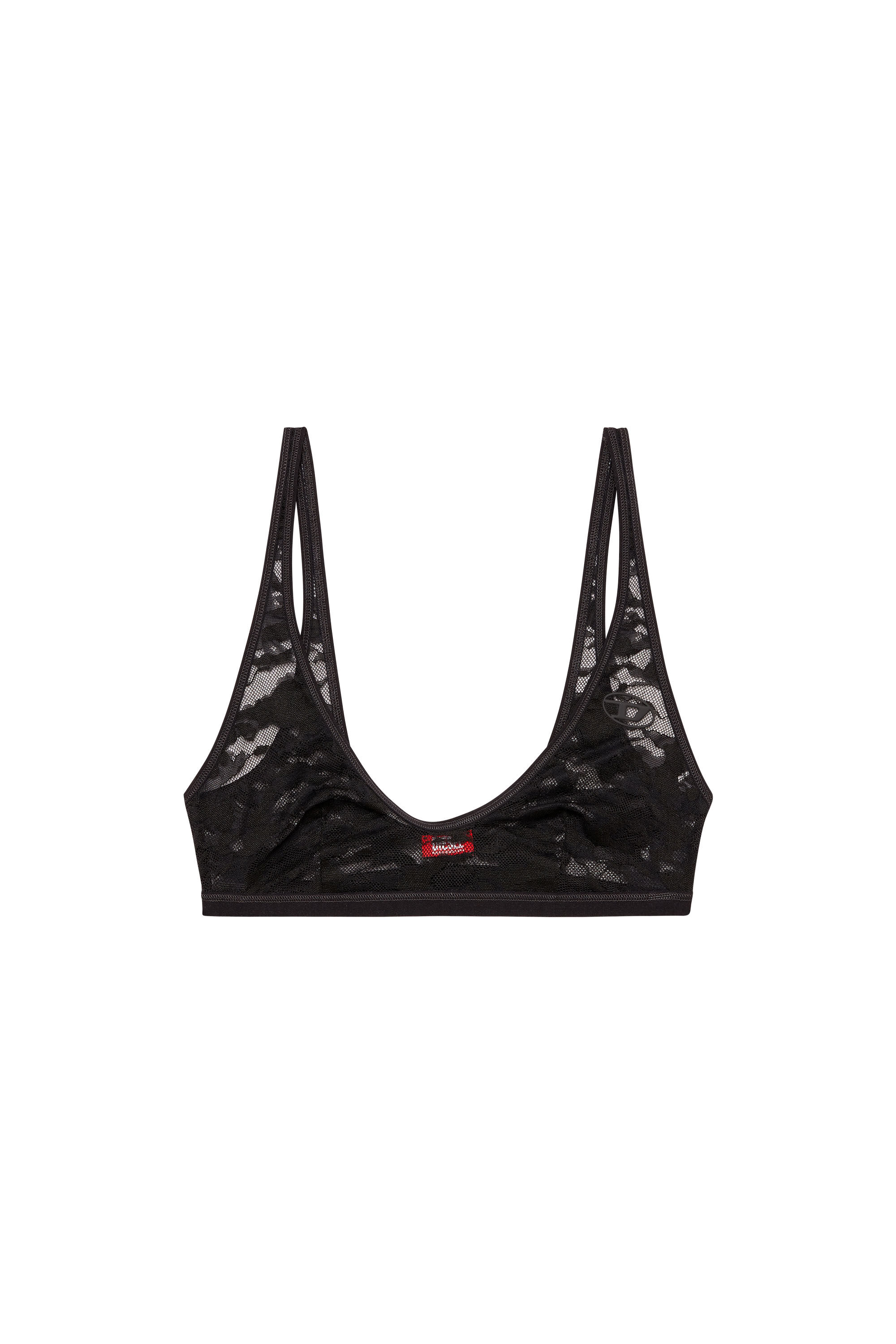 Diesel - TANIA-UTLT, Female's Camo lace bralette in ブラック - 2