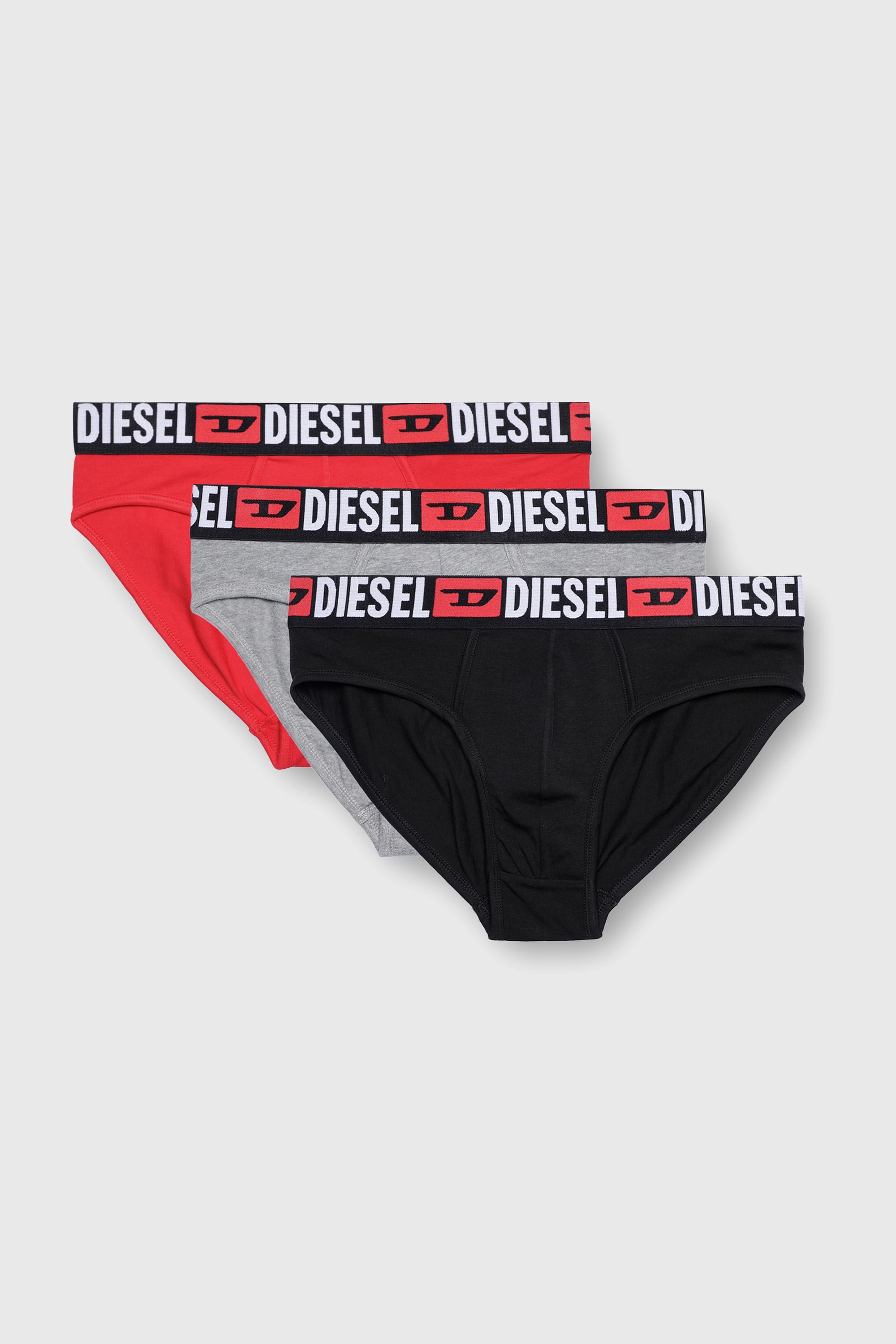 Diesel - UMBR-ANDRETHREEPACK, Male's アンダーウェアブリーフ3枚セット in ブラック/グレー - 2