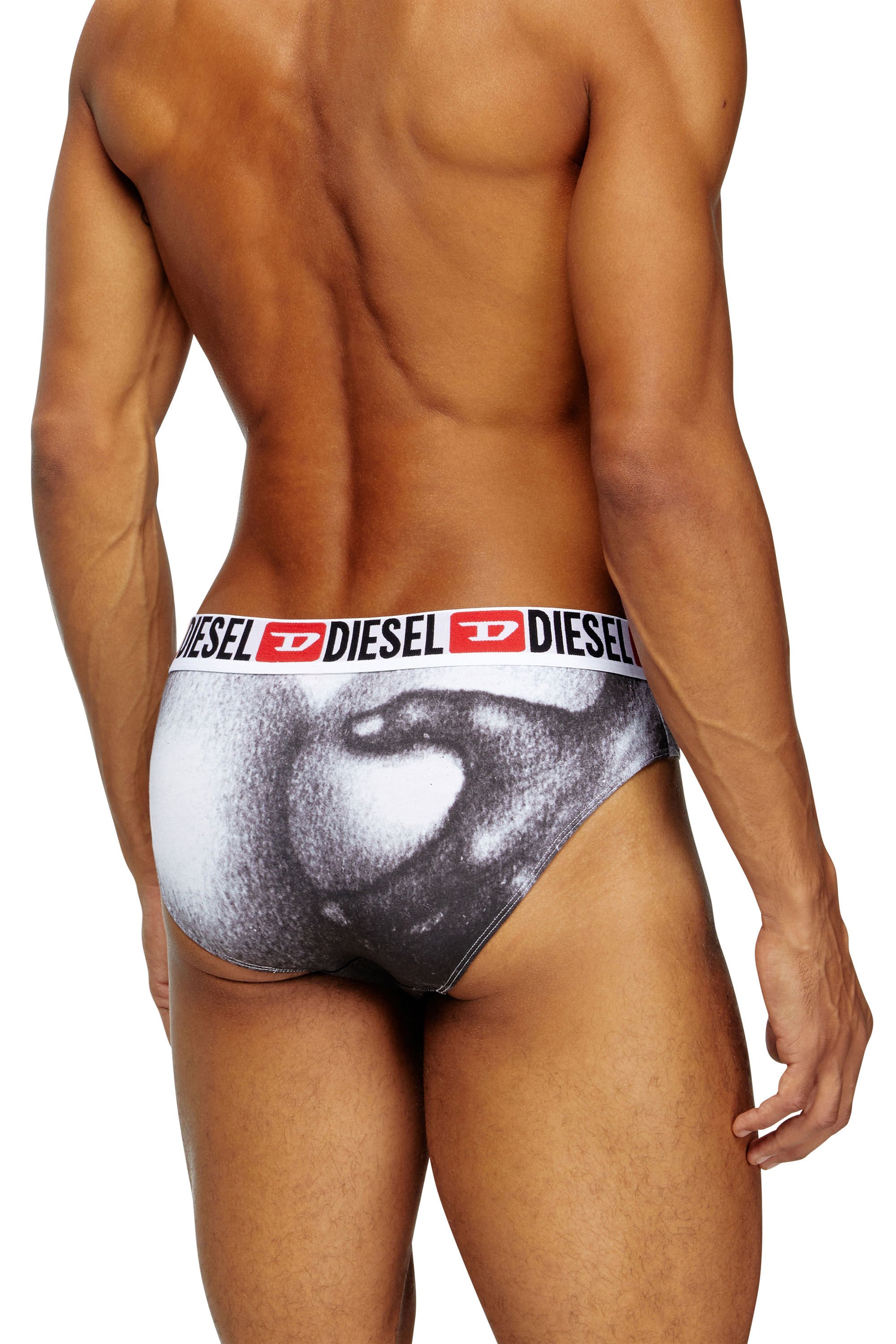 Diesel - PR-ANDRE, Male's Briefs with graphic print in ホワイト - 4