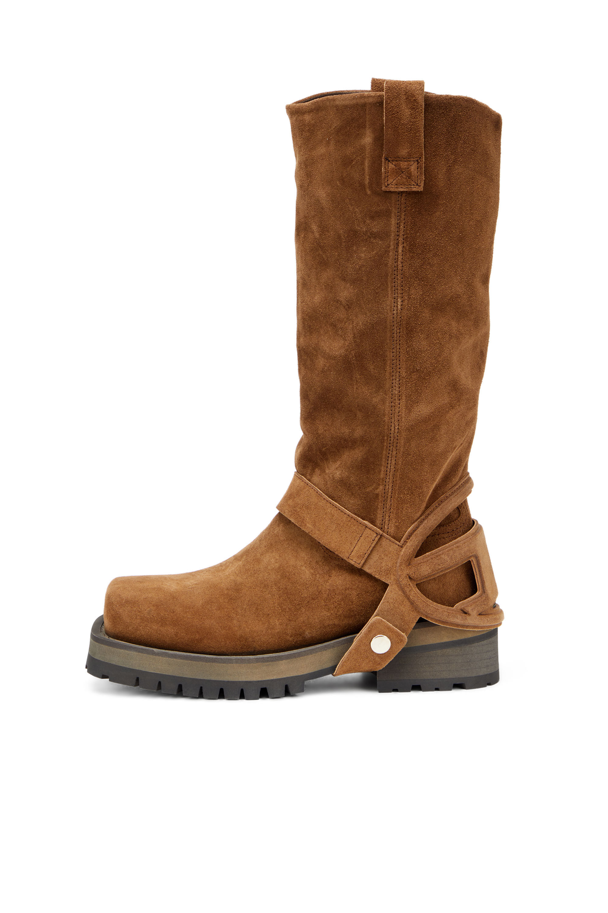 Diesel - D-TEXAN 2IN1 CH, Female's D-Texan-High and low Texan biker boot in ブラウン - 7