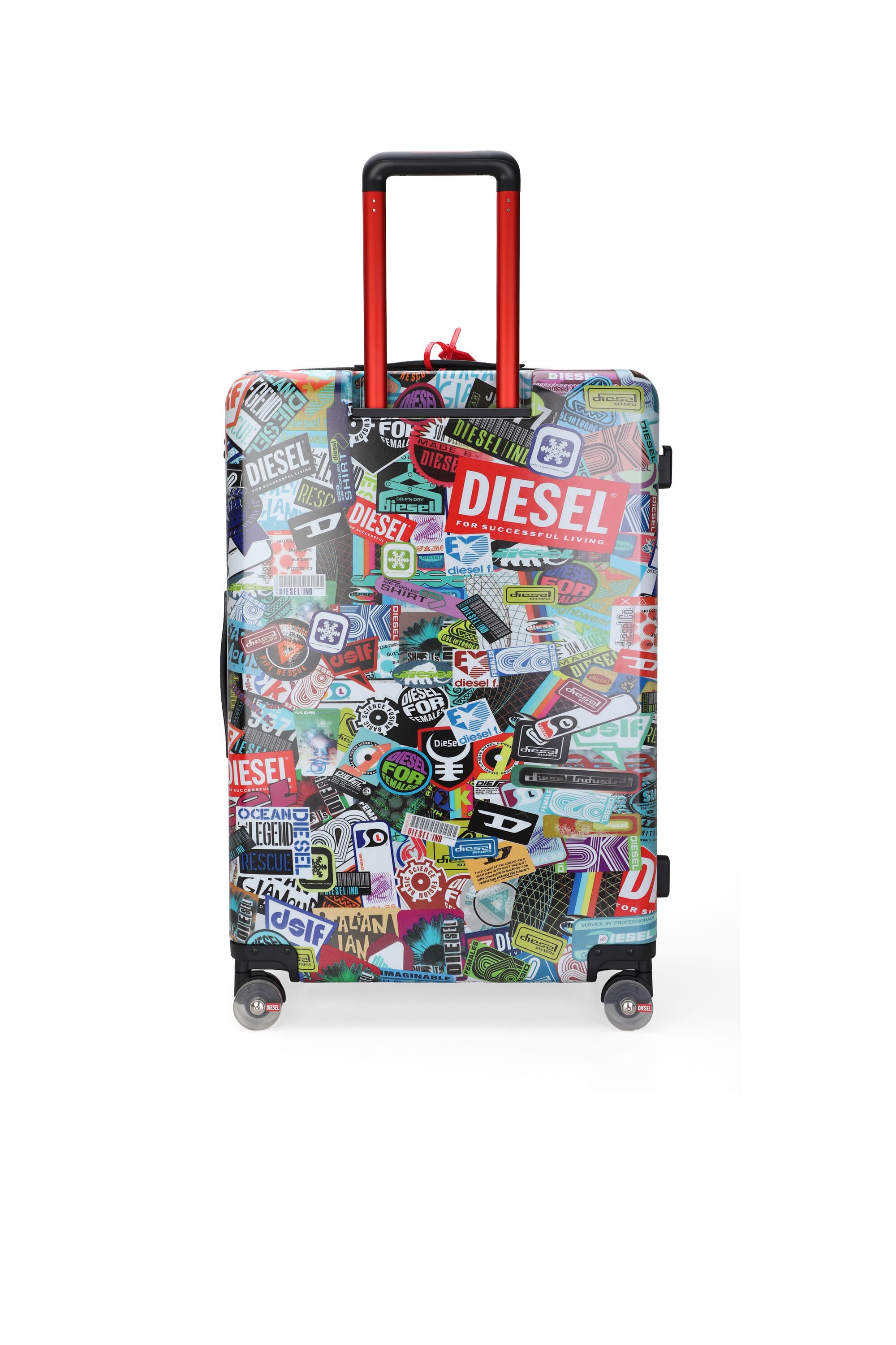 Diesel - DIESEL PC PRINTED TROLLEY-STICKERS- DSL0, Unisex's Sticker style carry‑on suitcase 28" in マルチカラー - 2
