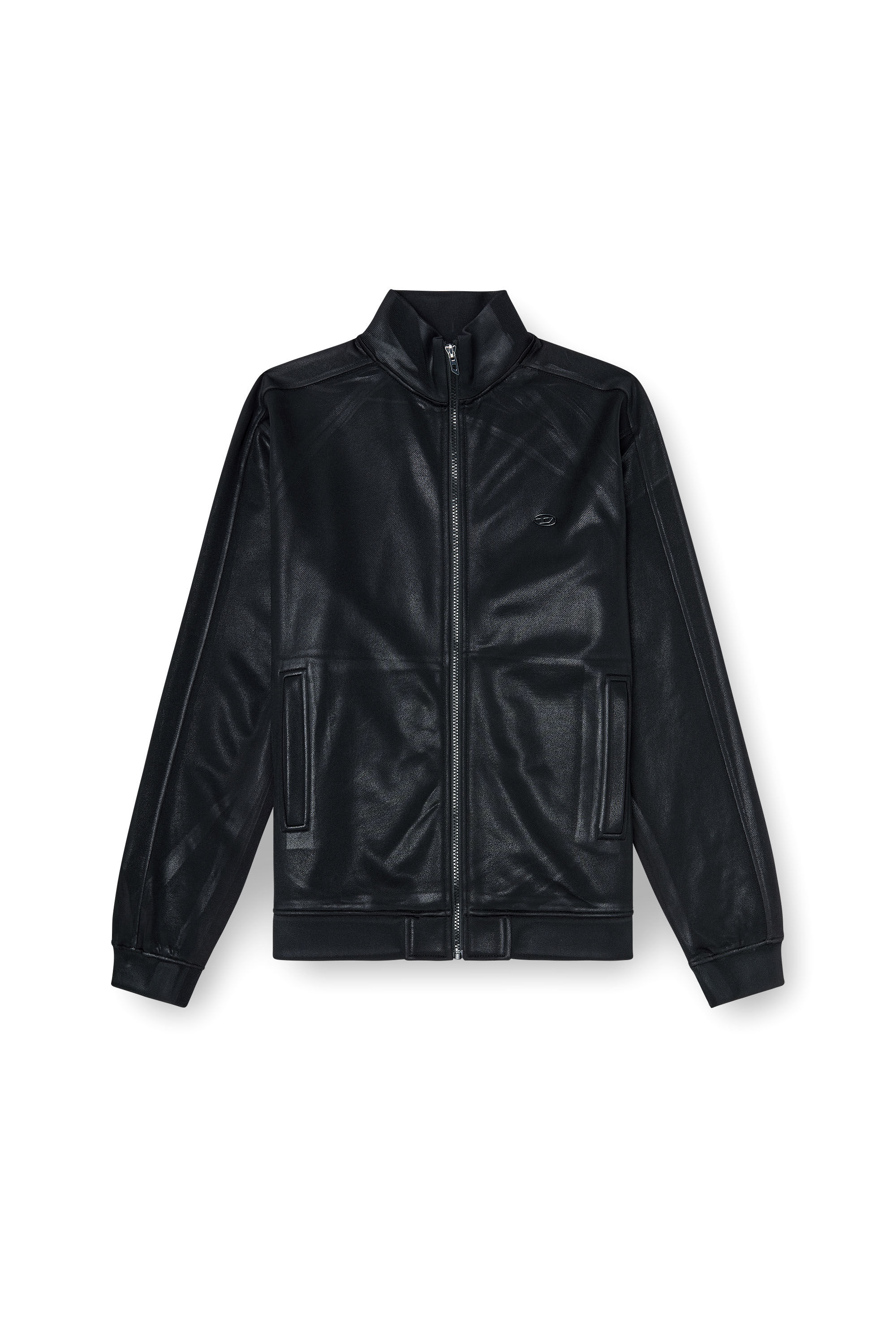 Diesel - S-GLOSSY, Male's ジップアップスウェット in ブラック - 2