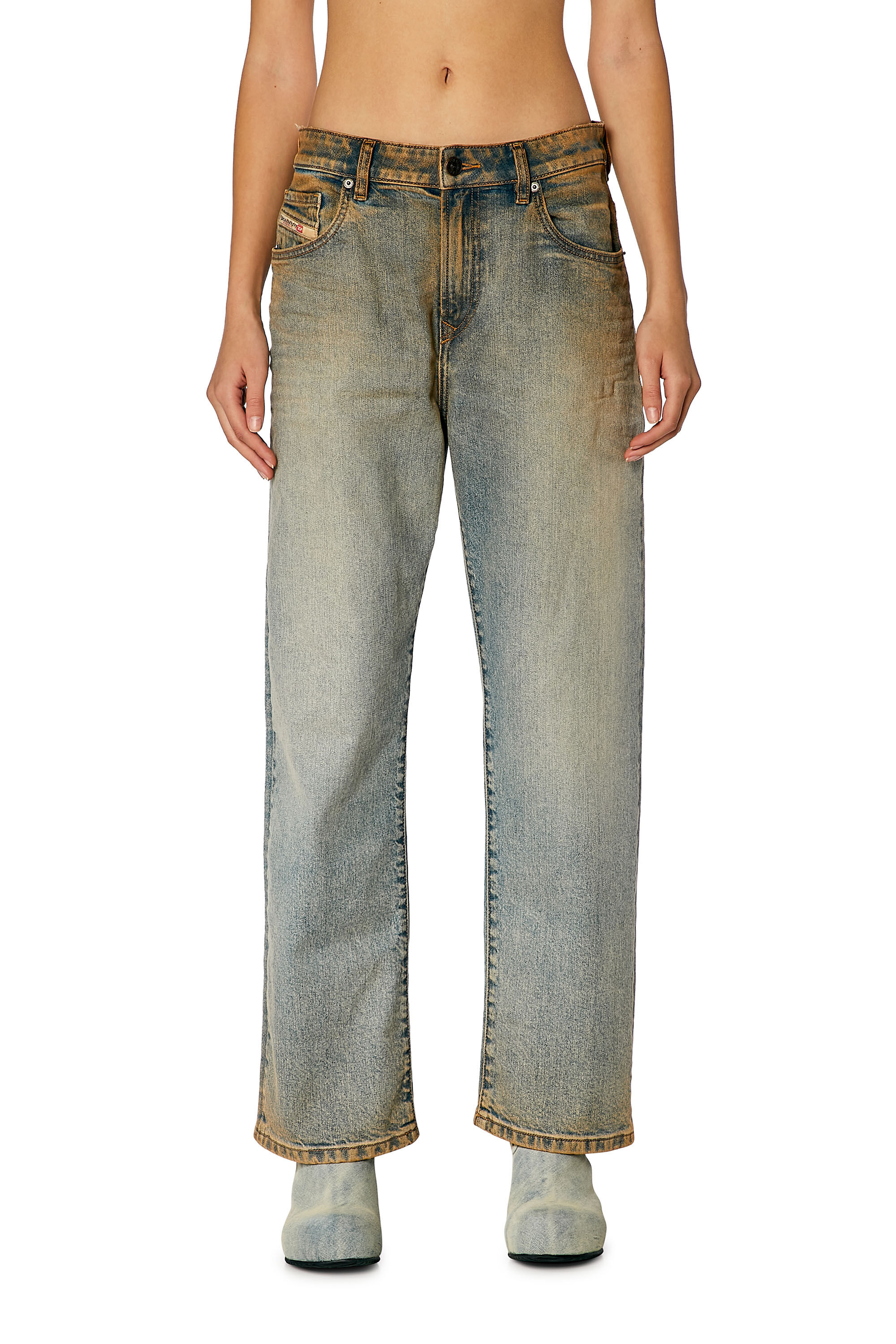 Diesel - Straight Jeans 1999 D-Reggy 0PFAQ, ブルー/ベージュ - Image 3