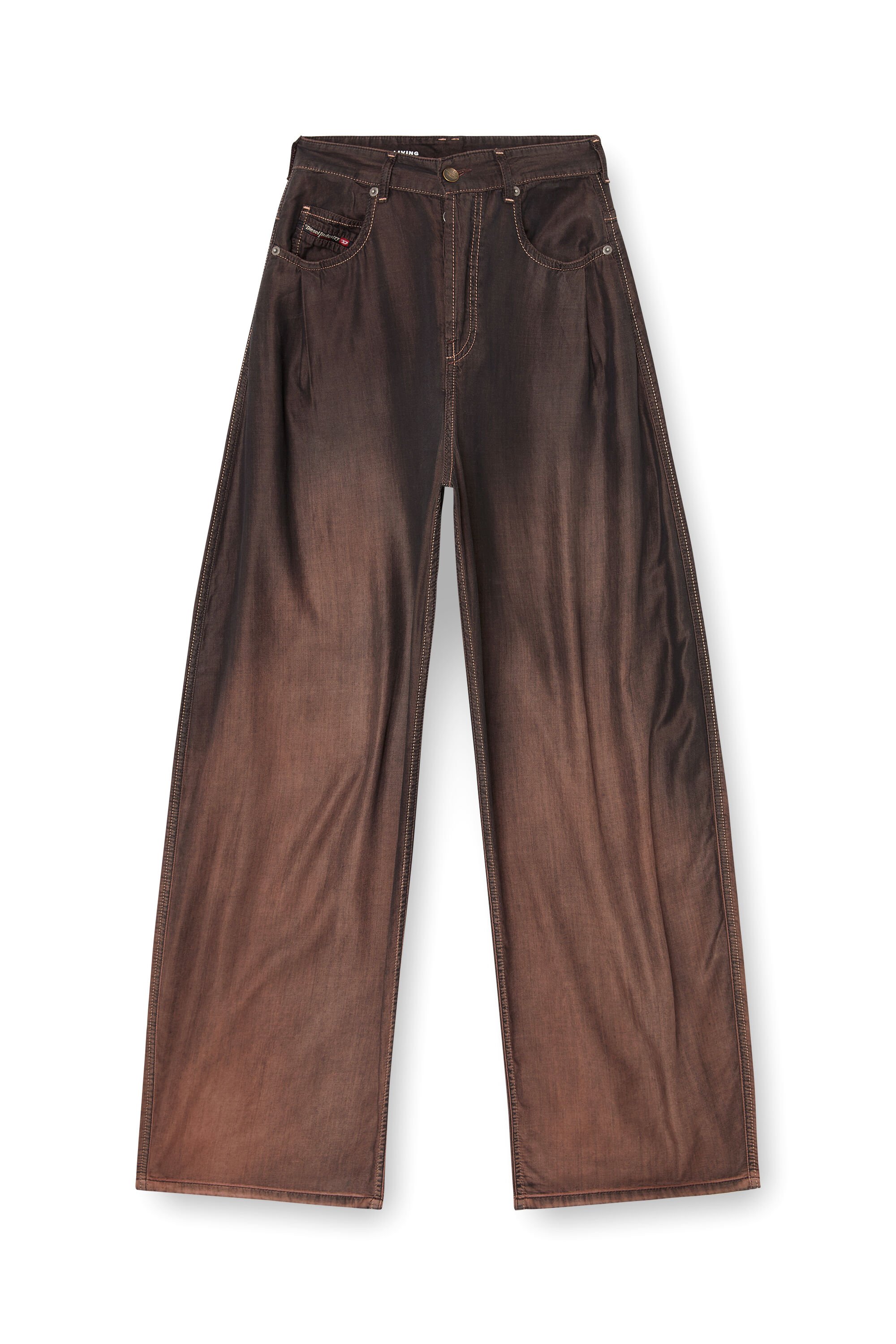 Diesel - Female's Relaxed Jeans 1987 D-Khelz 068YF, ブラック/ブラウン - 6