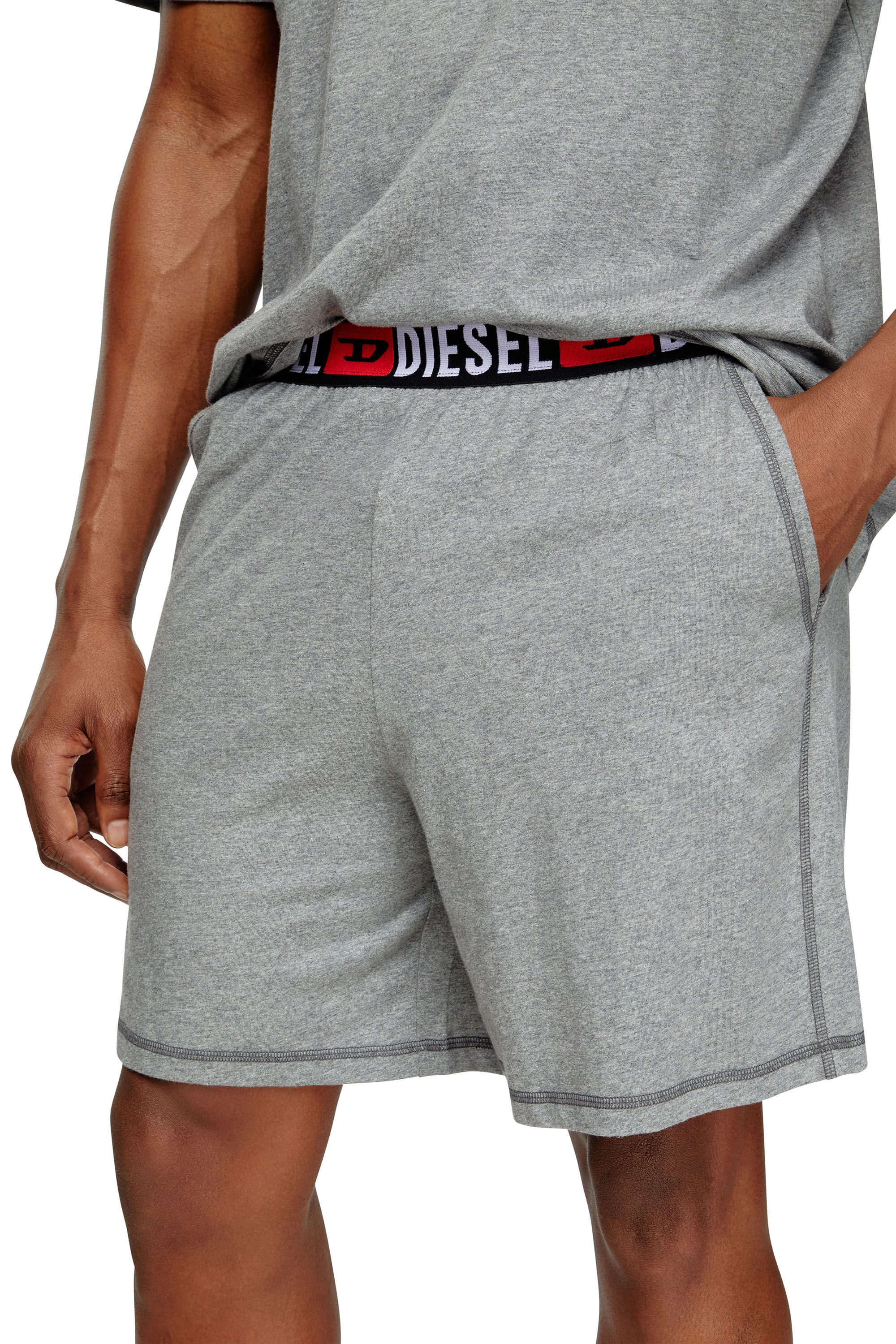 Diesel - SET-ADAM-D-CORE, Male's Short Pajamas in cotton jersey in グレー - 4