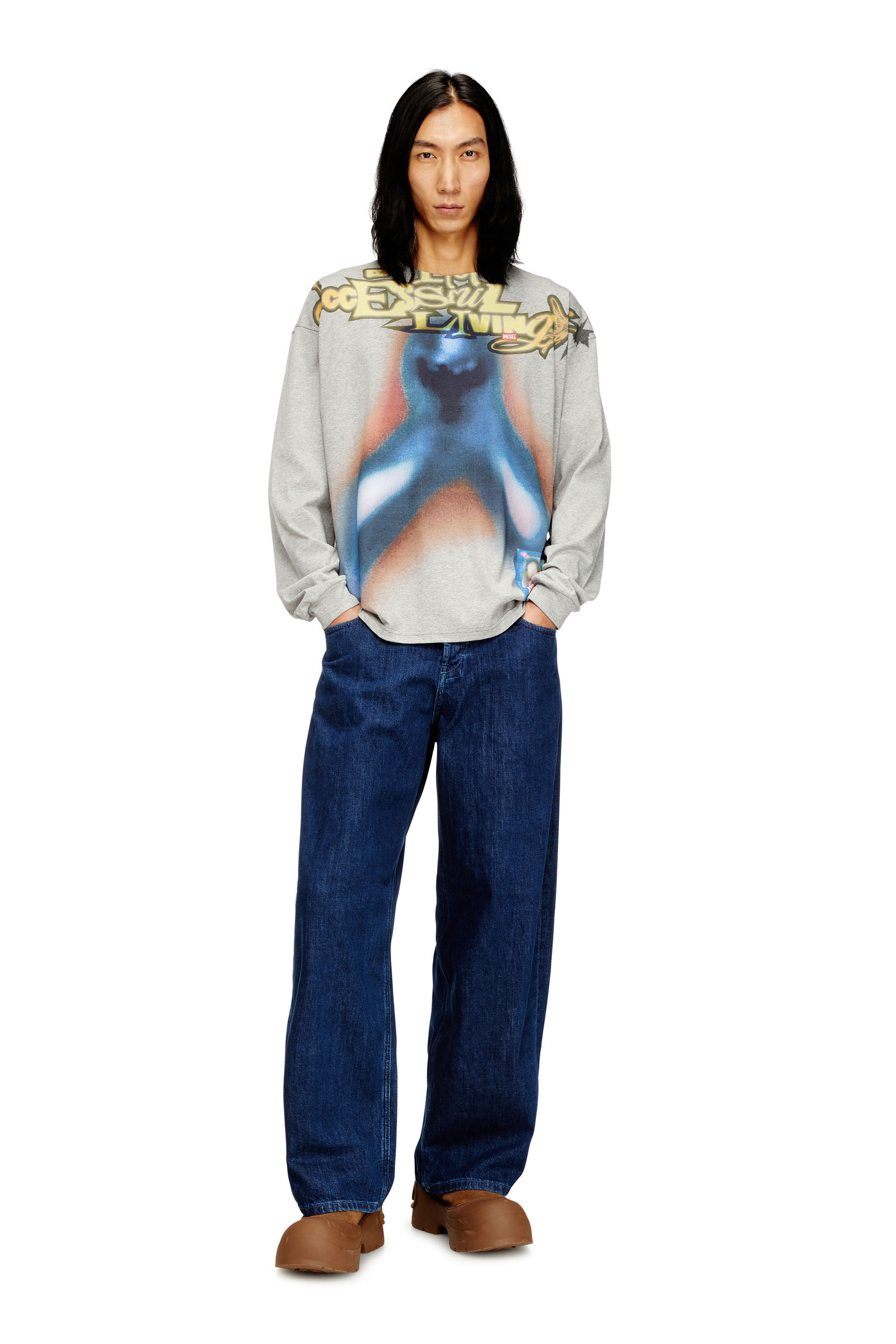 T-BOXT-LS-V1 長袖Tシャツ｜マルチカラー｜メンズ｜DIESEL
