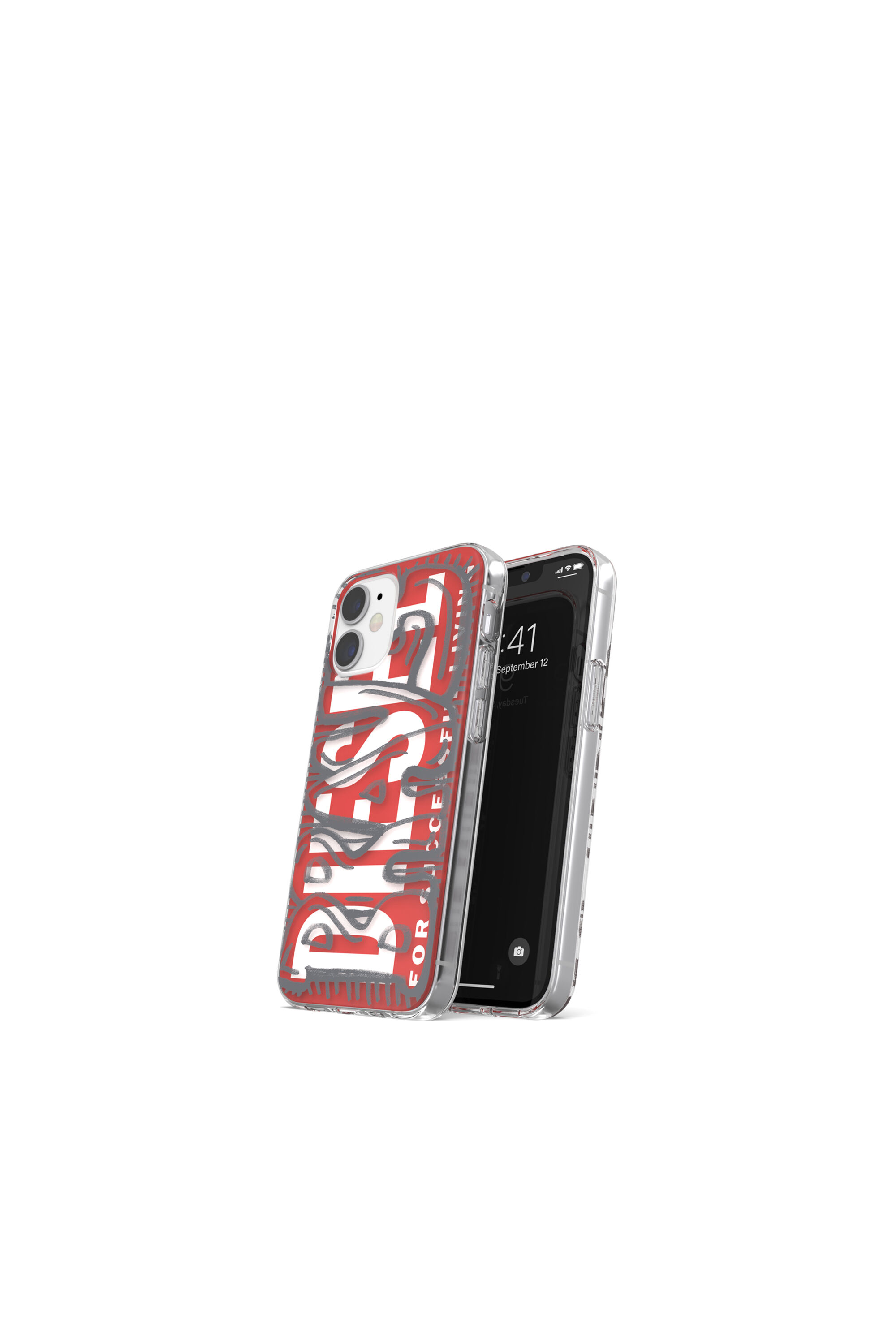 Diesel - 42566 STANDARD CASE, Unisex's iPhone 12 mini　ケース in レッド - 3