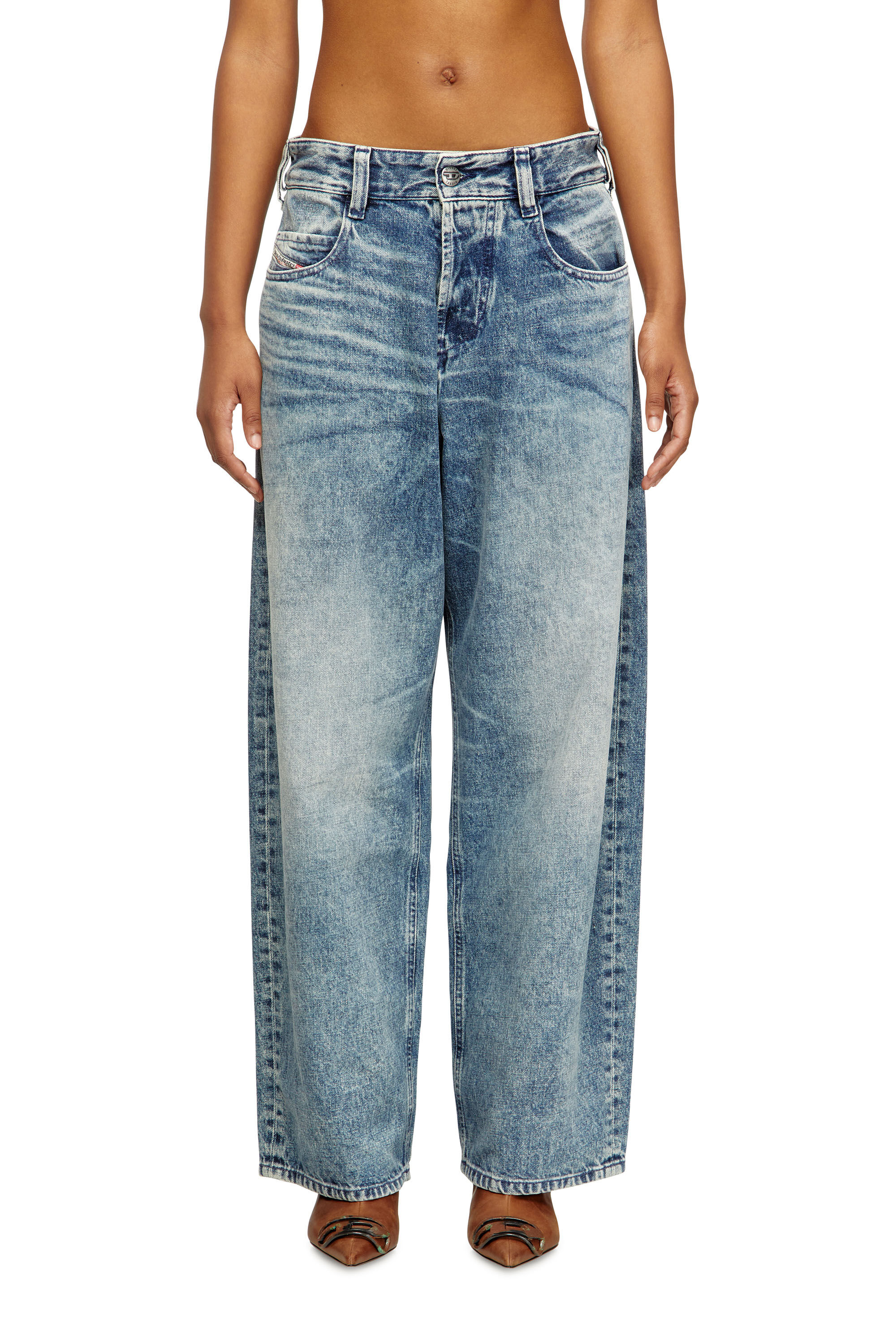 Diesel - Unisex's Relaxed Jeans 1997 D-Enim 007DA, ライトブルー - 6