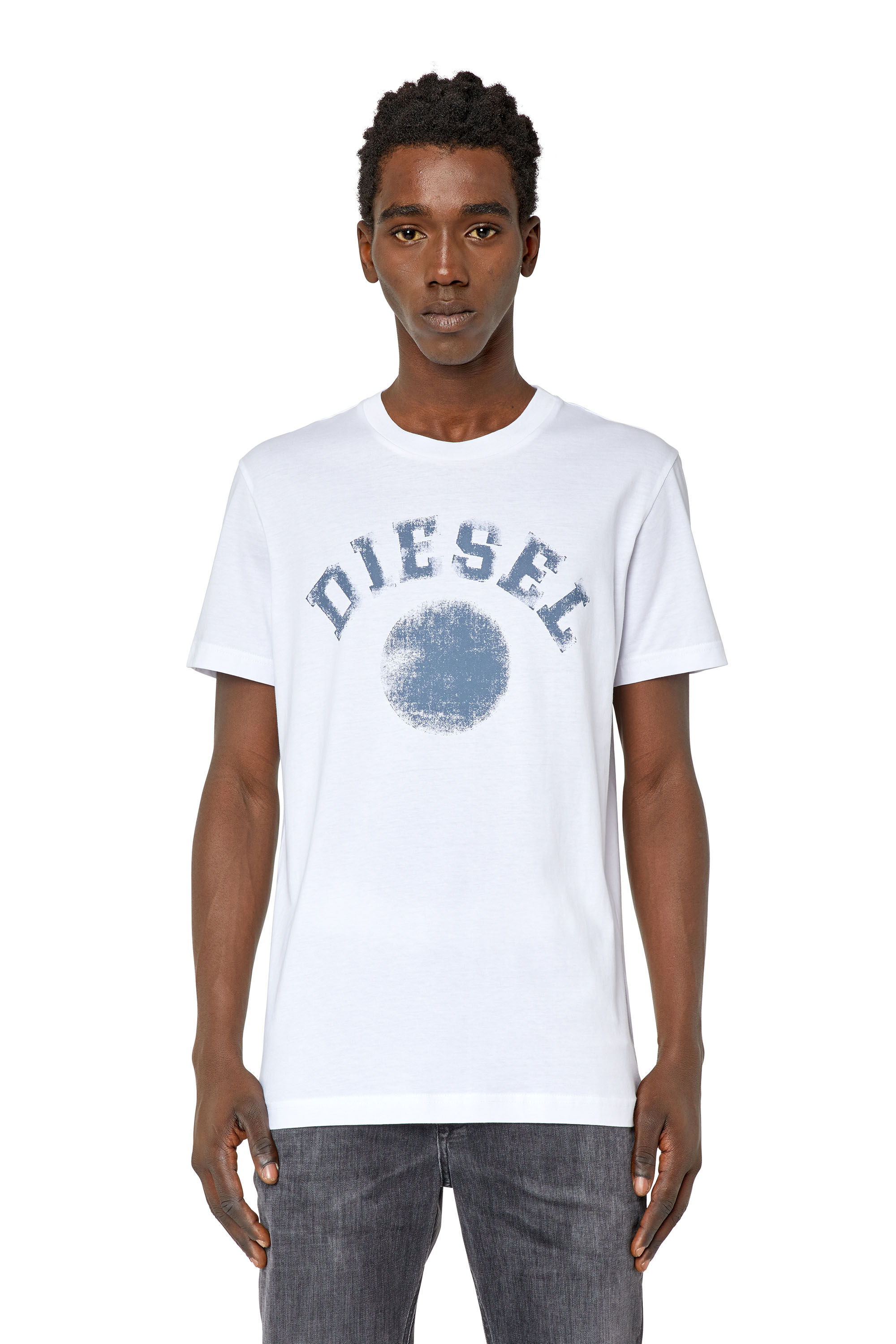 Diesel - T-DIEGOR-K56, Male's Tシャツ スリムフィット in ホワイト - 3