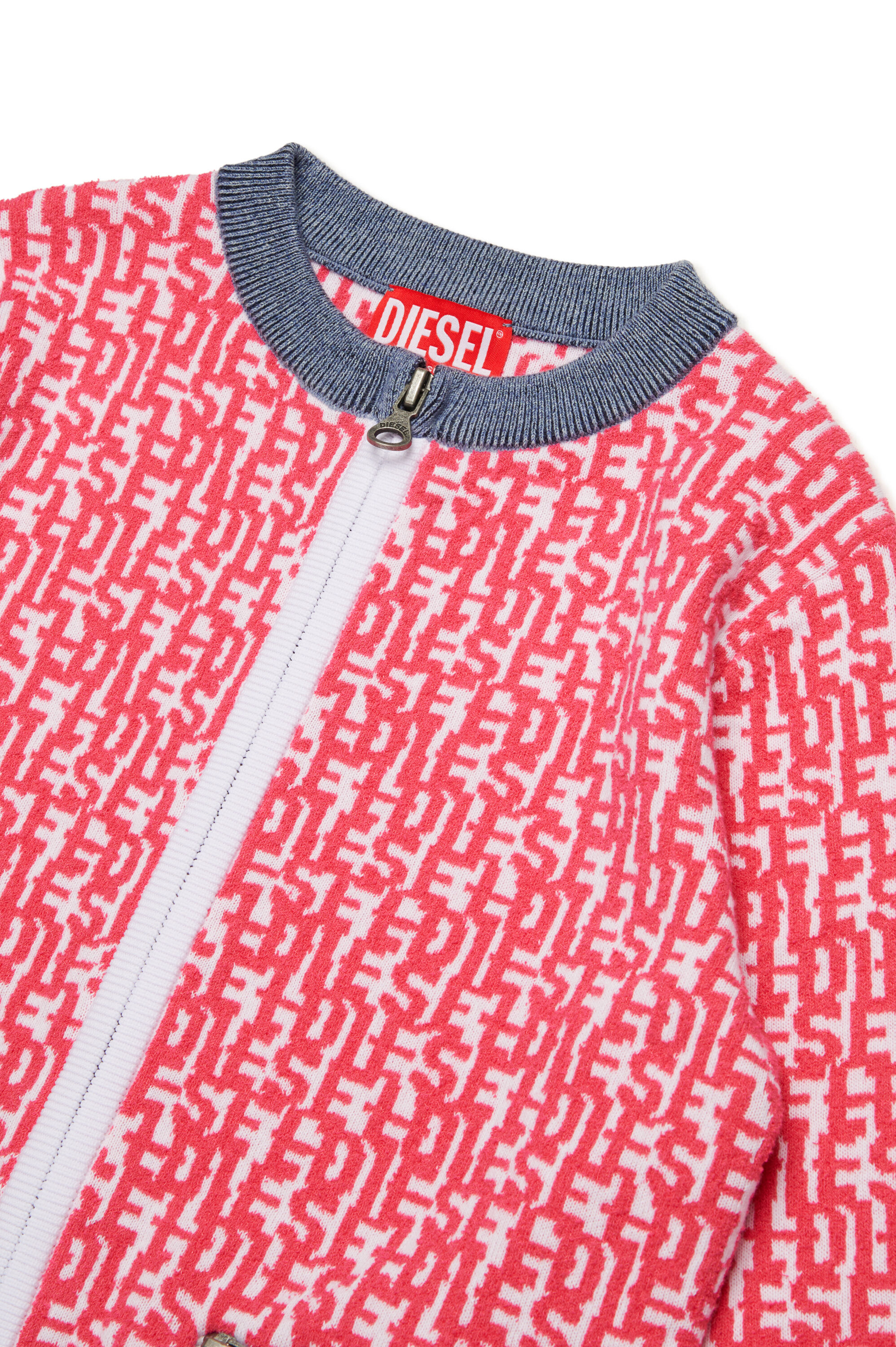 Diesel ロゴ付きニットジップアップスウェットシャツ KALLORCA