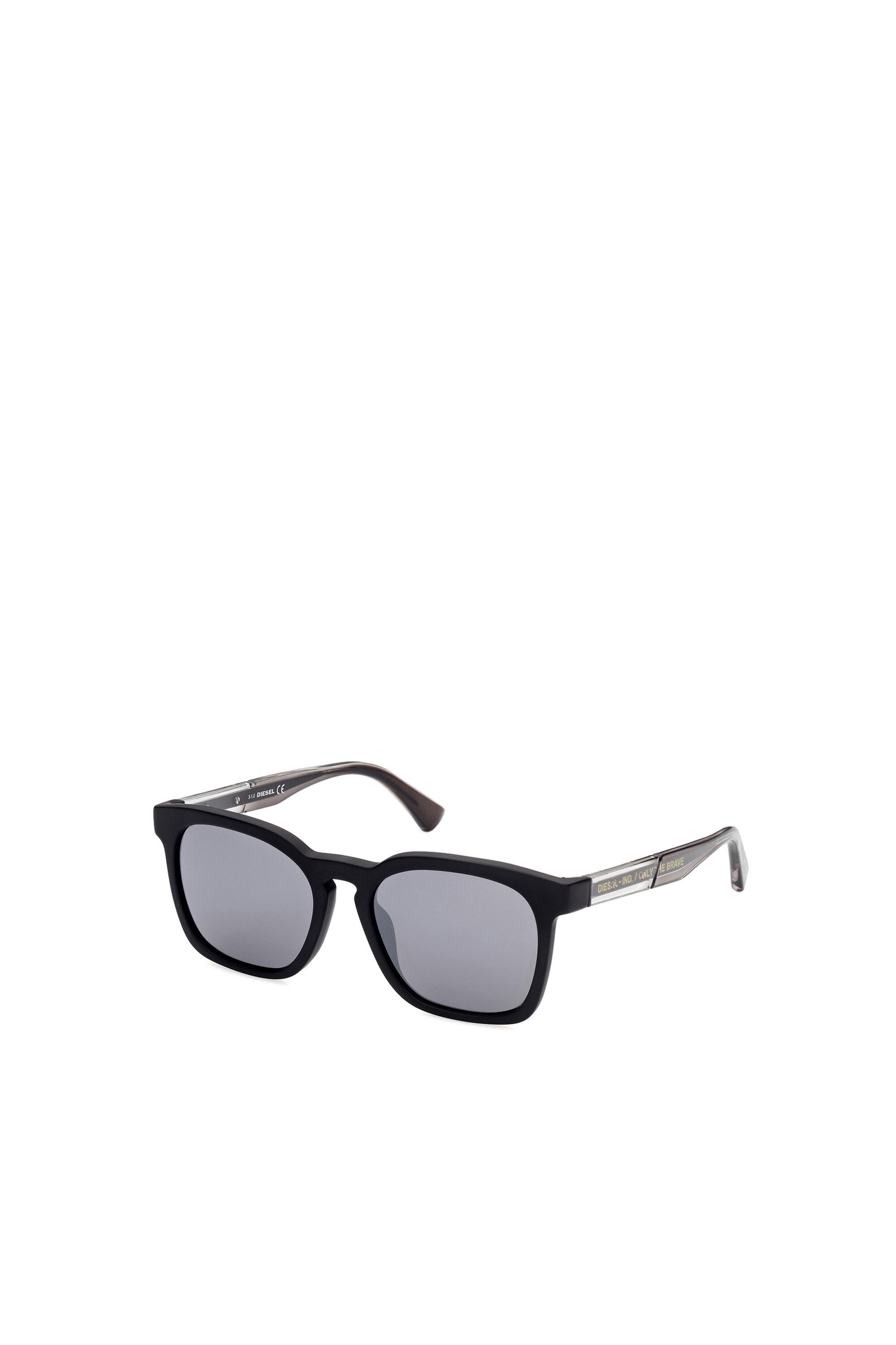 Diesel - DL0342, Unisex's Sunglasses with squared proportions frame in ブラック/グレー - 2