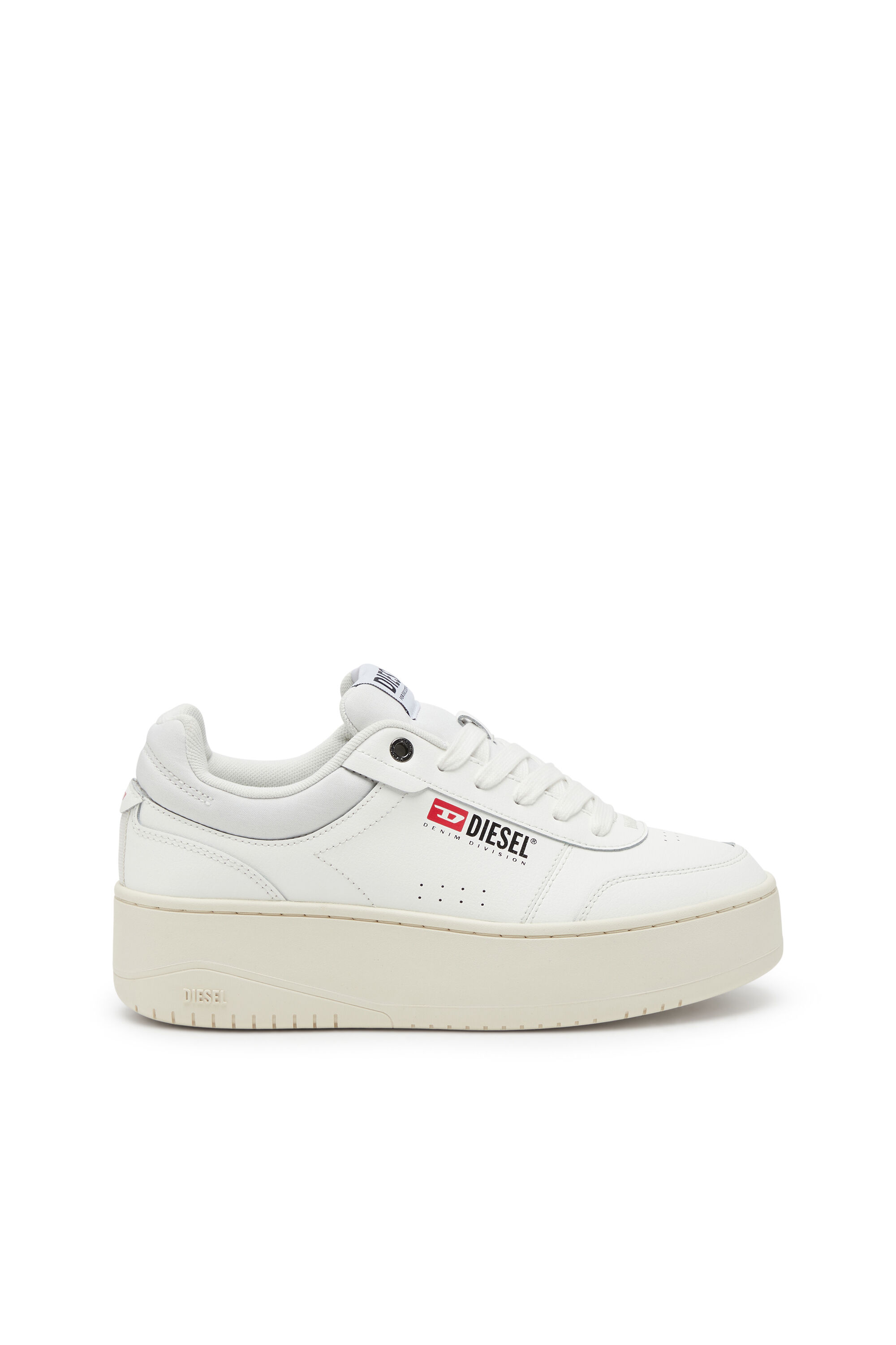 Diesel - S-ATHENE BOLD VTG W, Female's S-Athene-Retro platform sneakers in leather in ホワイト - 2