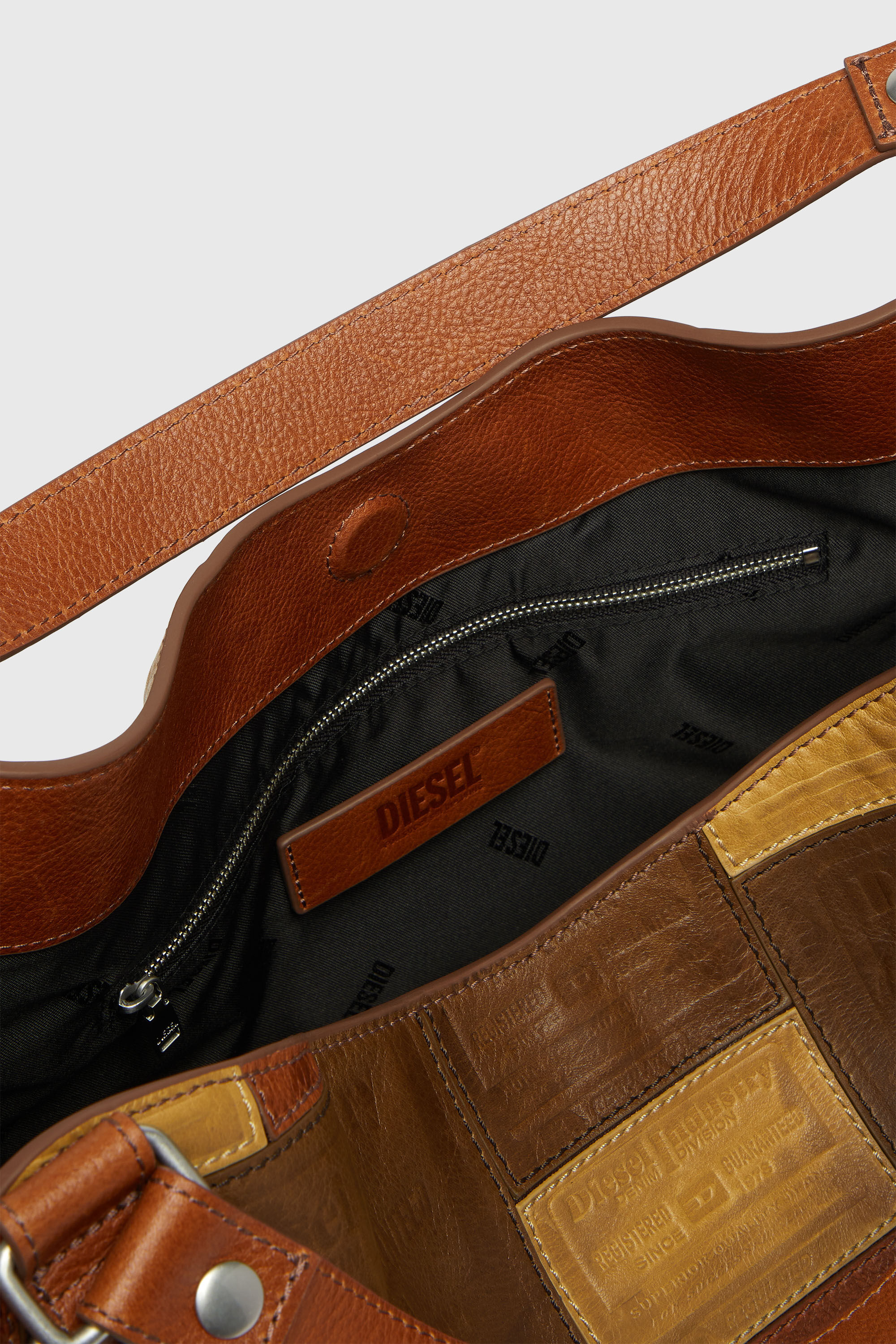 D-ONE TOPHANDLE M D-One-Medium top-handle bag in patchwork leather