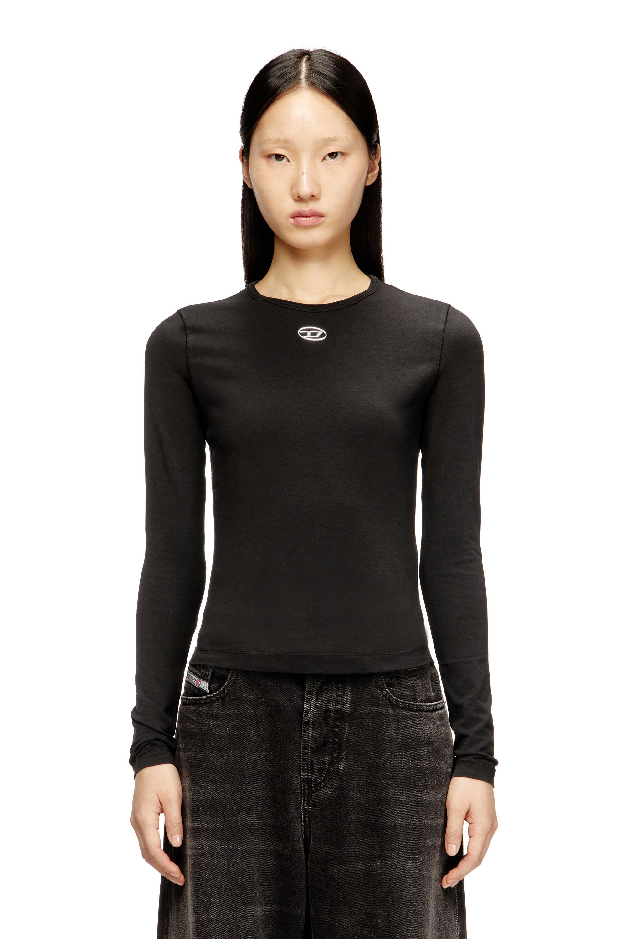Diesel - T-UNCUTIESLONG-LS-OD, Female's 長袖トップ in ブラック - 3