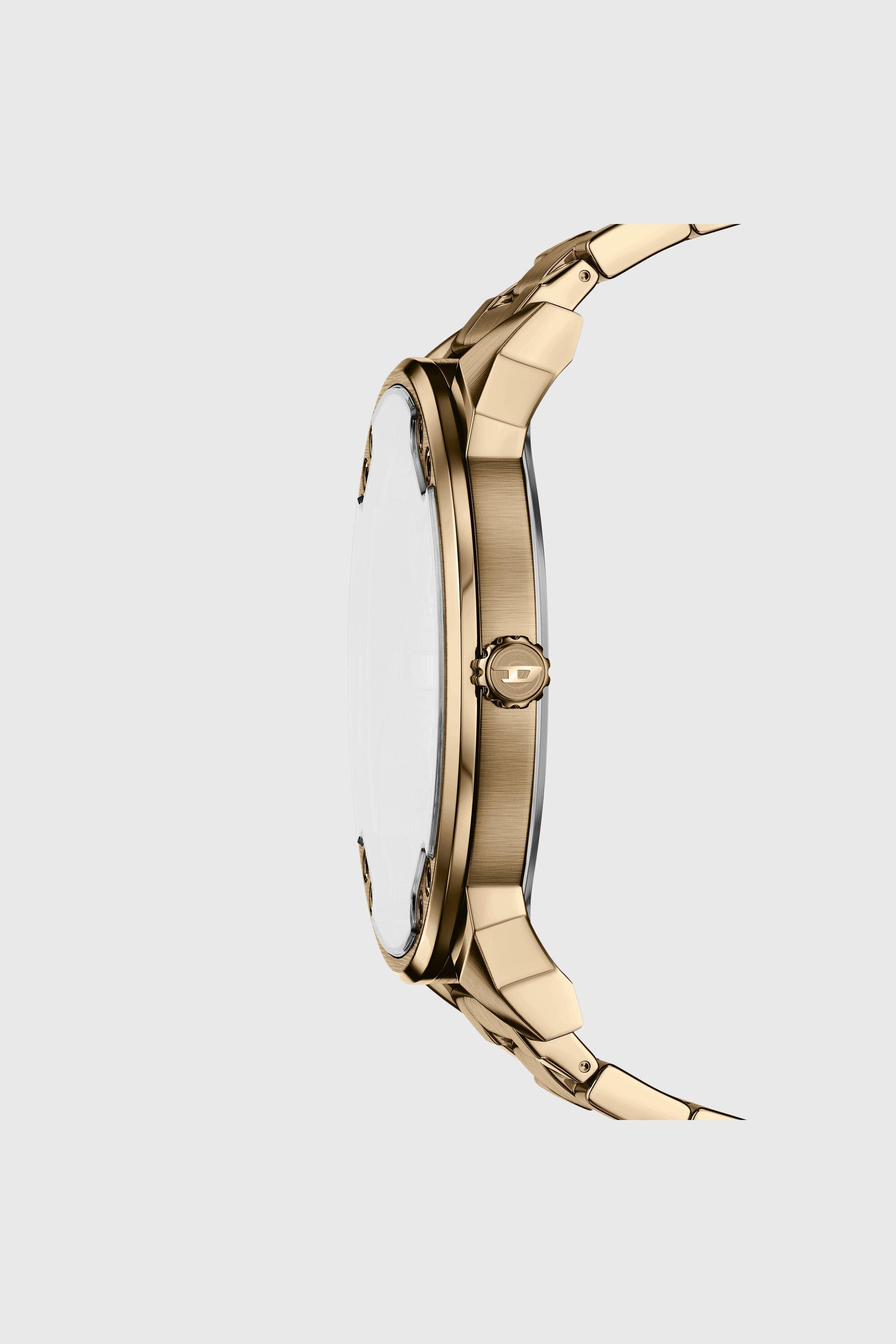 Diesel - DZ7497 WATCH, Male's Mr. Daddy Slim date antique gold-tone stainless steel watch in ゴールド - 2