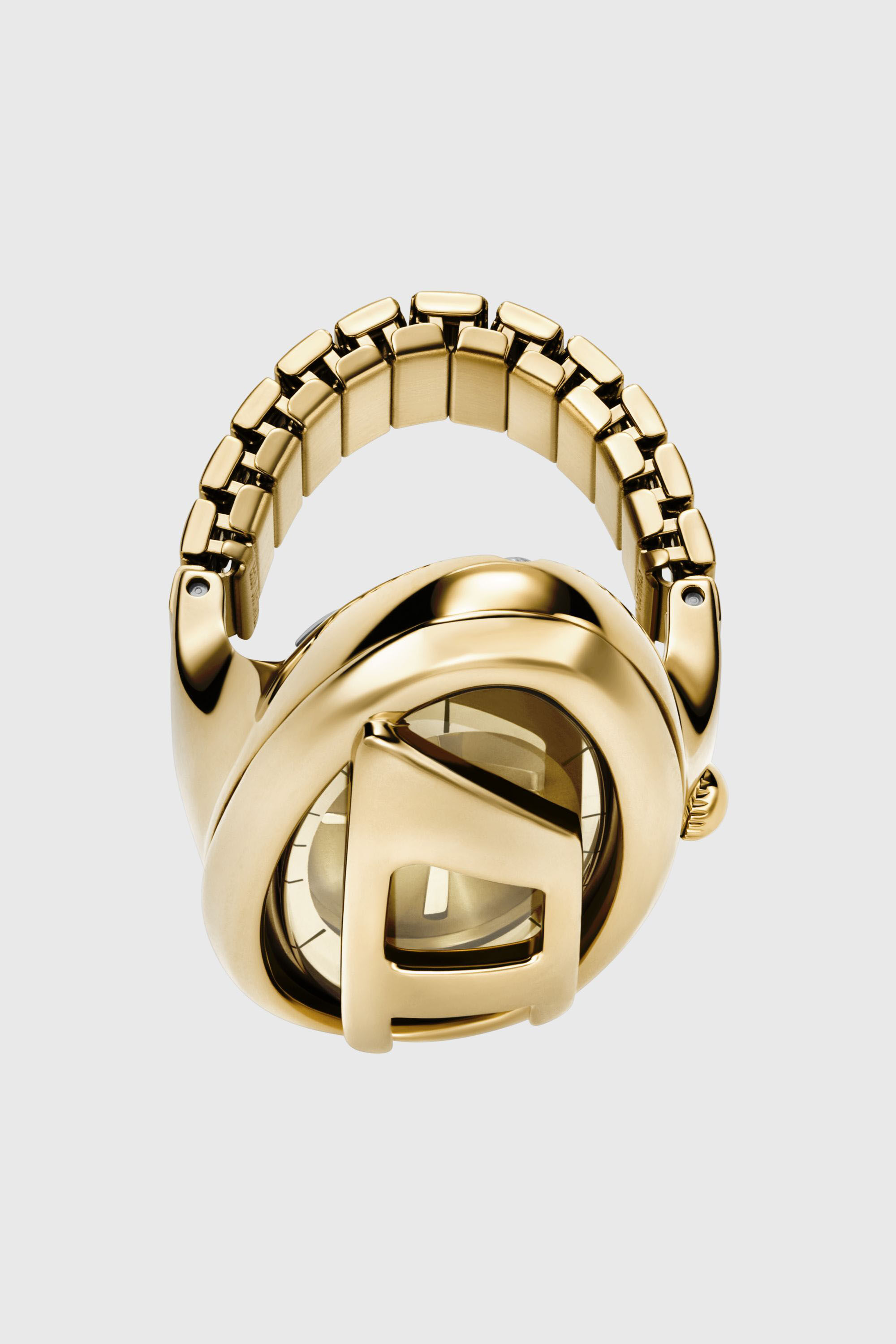 Diesel - DZ5626 WATCH, Female's D-Era gold-tone stainless steel ring watch in ゴールド - 3