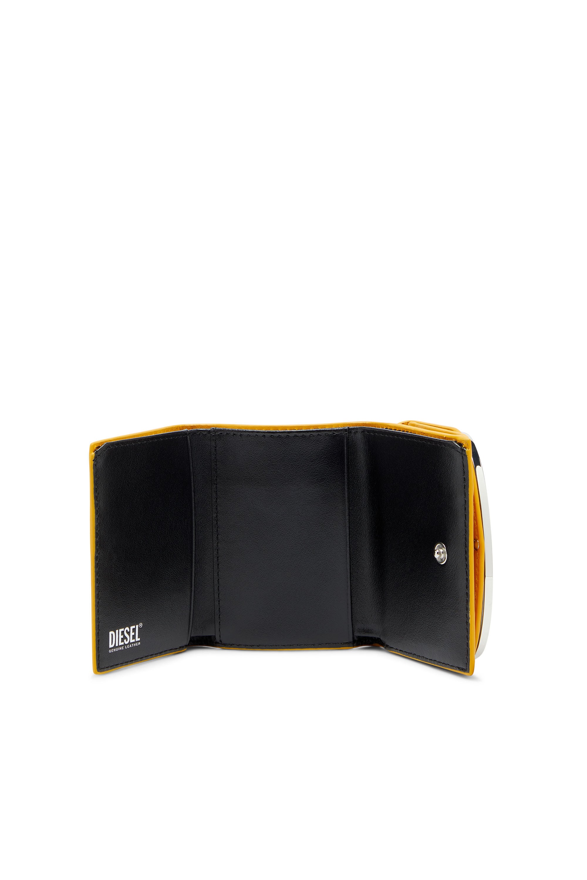Diesel - 1DR TRI FOLD COIN XS II, Female's 三つ折りウォレット in イエロー - 3