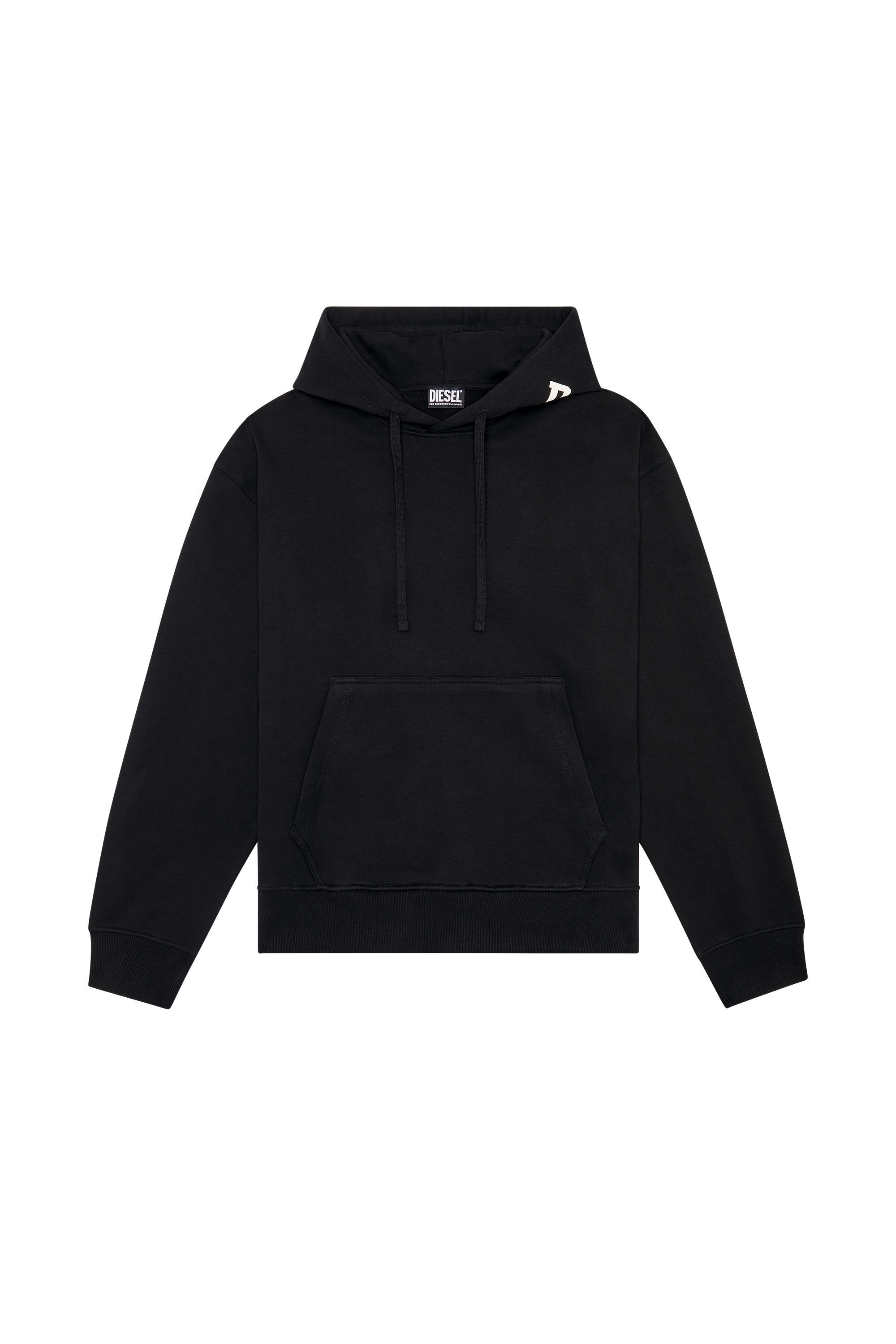 Diesel - S-MACS-HOOD-G6, Male's スウェット バックプリント in ブラック - 2