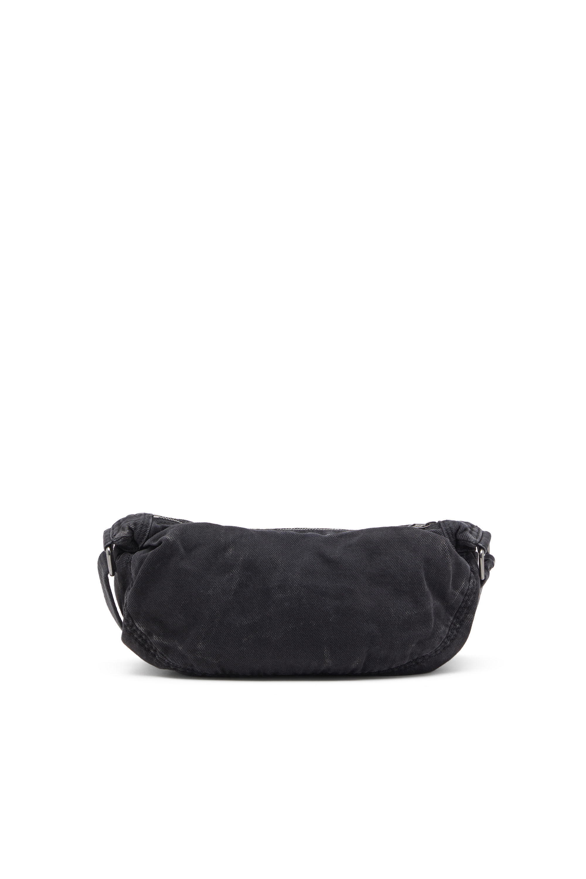 Diesel - RAVE CROSSBODY X, Male's Rave-Small crossbody bag in faded denim in ブラック - 3