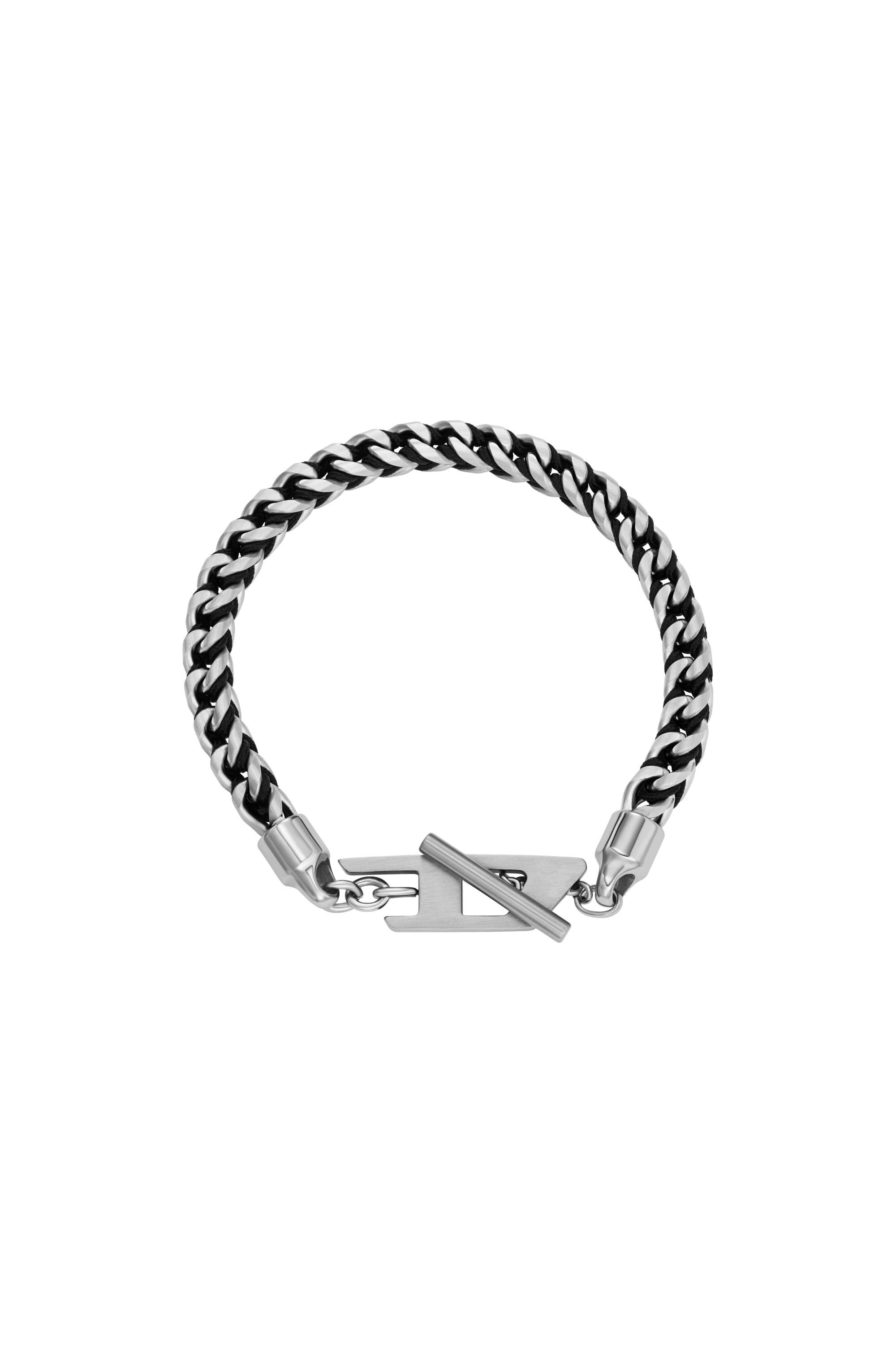 Diesel - DX1540040, Unisex's Stainless Steel Woven Chain Bracelet in シルバー - 1