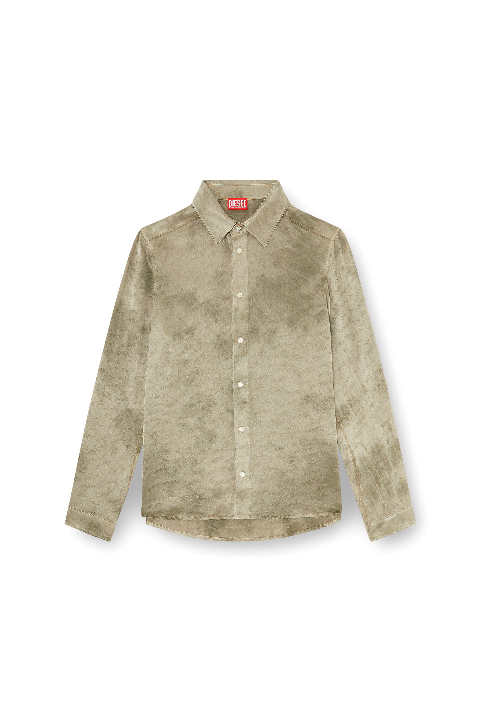 Diesel - S-KISSY-HNBW, Male's シャツ in ライトブラウン - 2