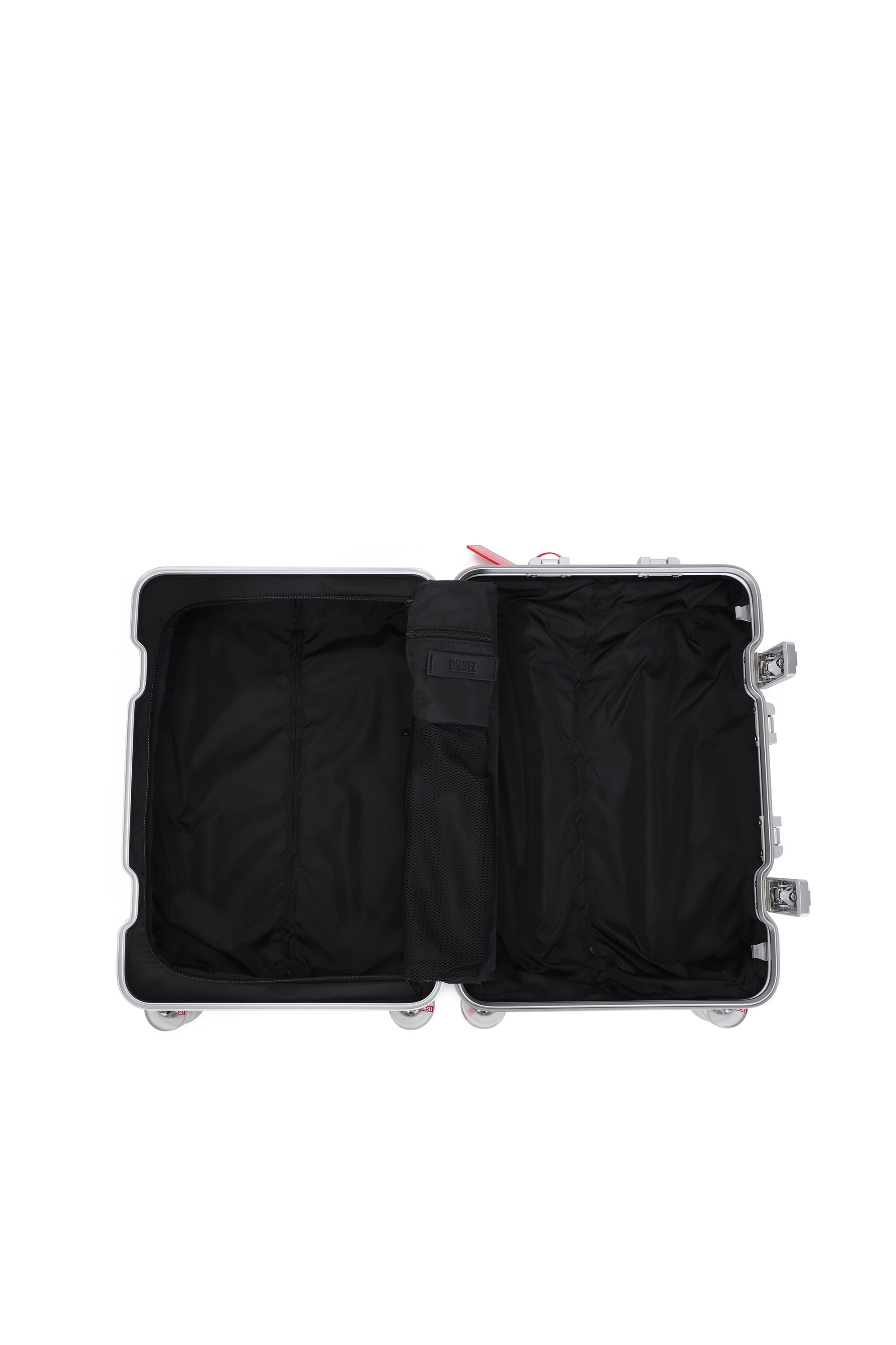 Diesel - DIESEL ALUMINUM TROLLEY- DSL002, Unisex's Aluminum Carry-On Luggage 20" in シルバー - 4