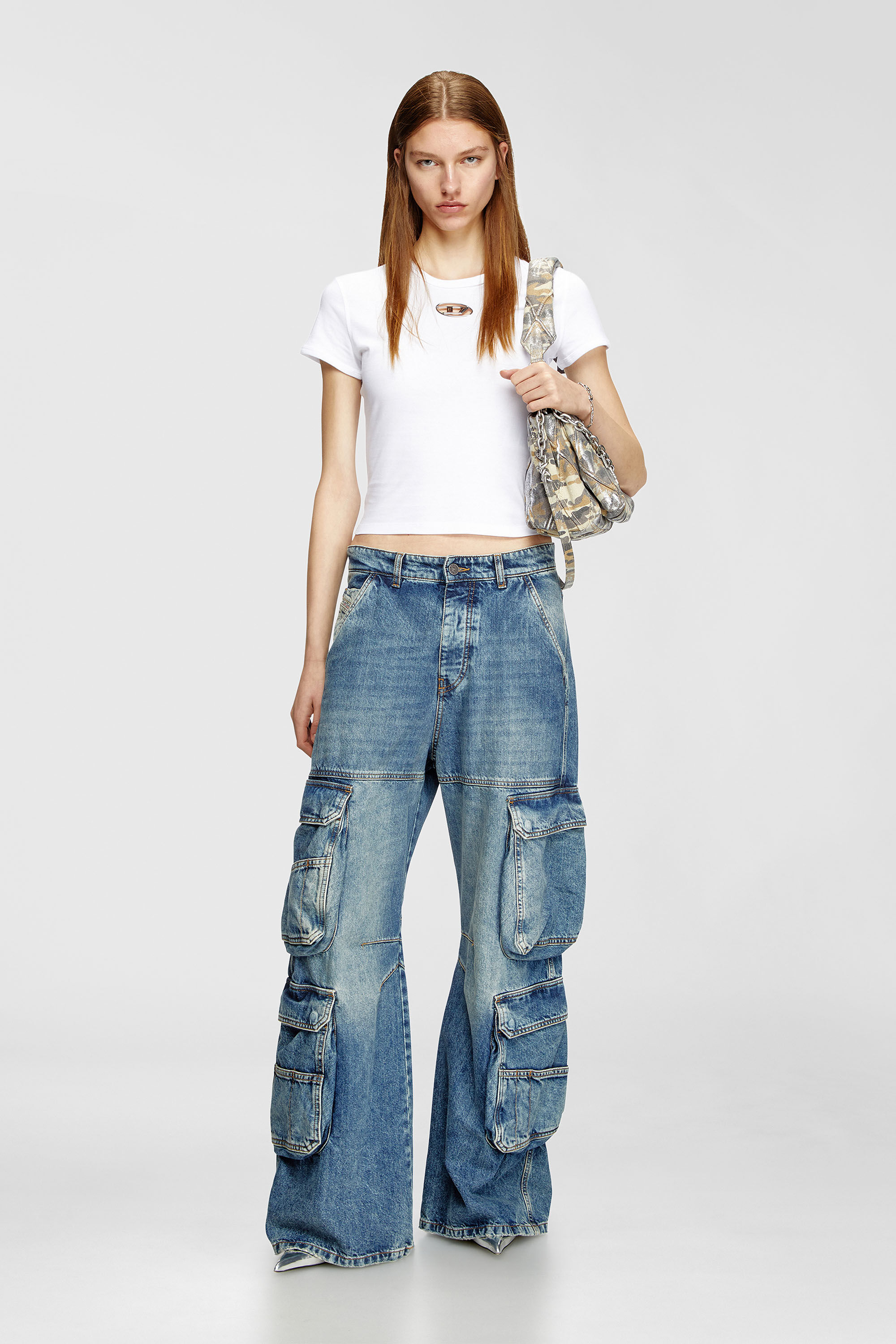 Diesel - T-UNCUTIE-LONG-OD-Q1, Female's Tシャツ in ホワイト - 1