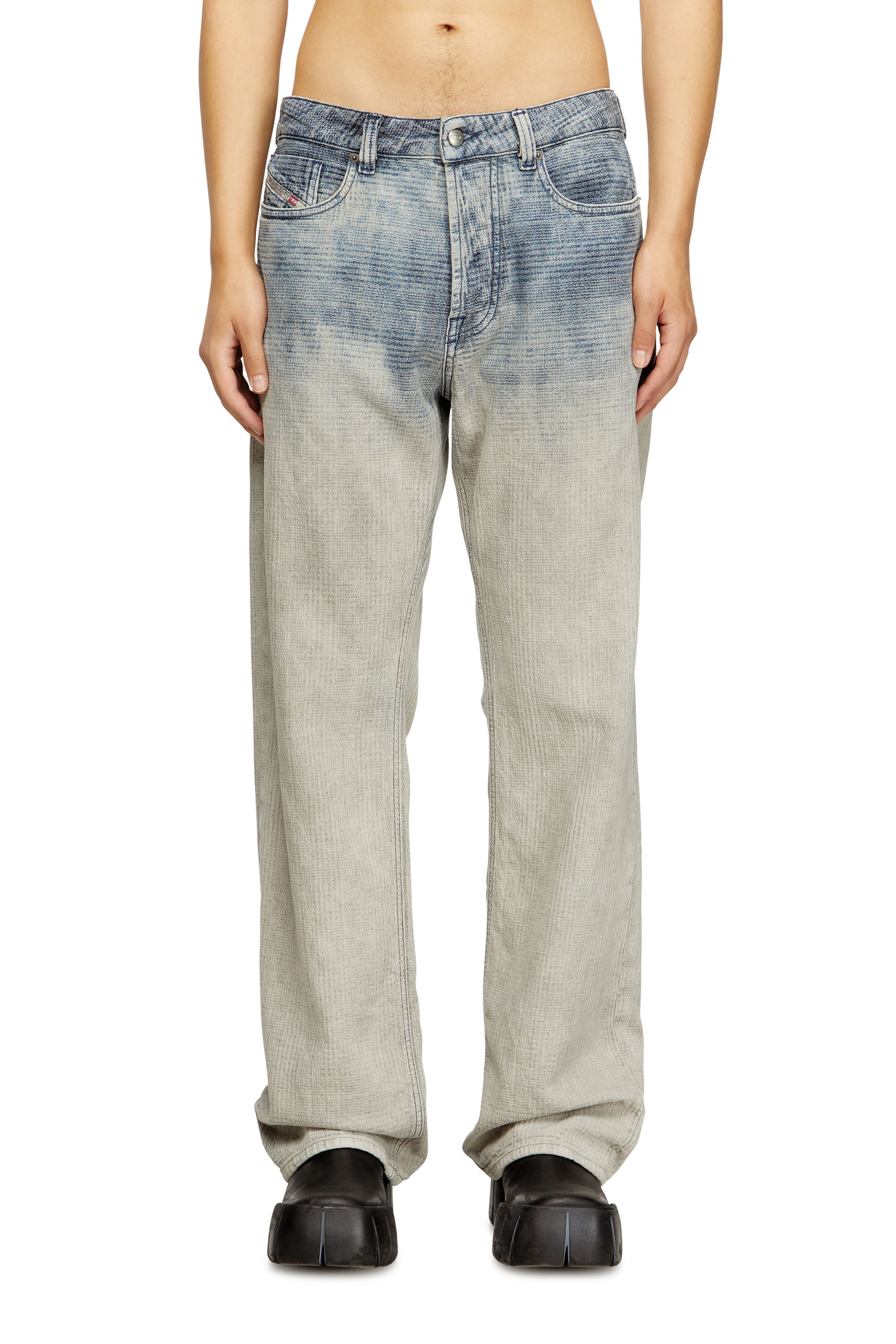 Diesel - Male's Relaxed Jeans 1980 D-Eeper 09N93, ミディアムブルー - 3