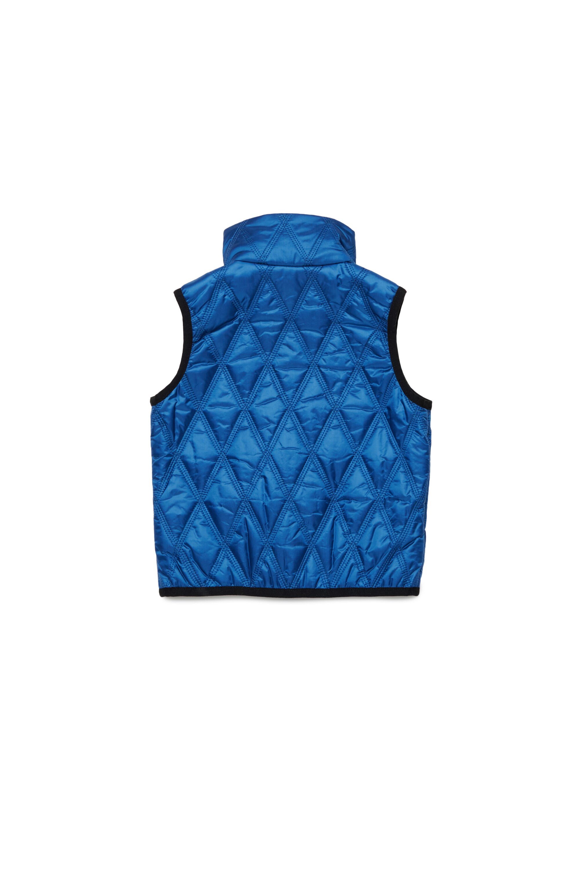 Diesel - JFOKKLOGONHB, Unisex's Quilted vest with Oval D patch in ブルー - 2