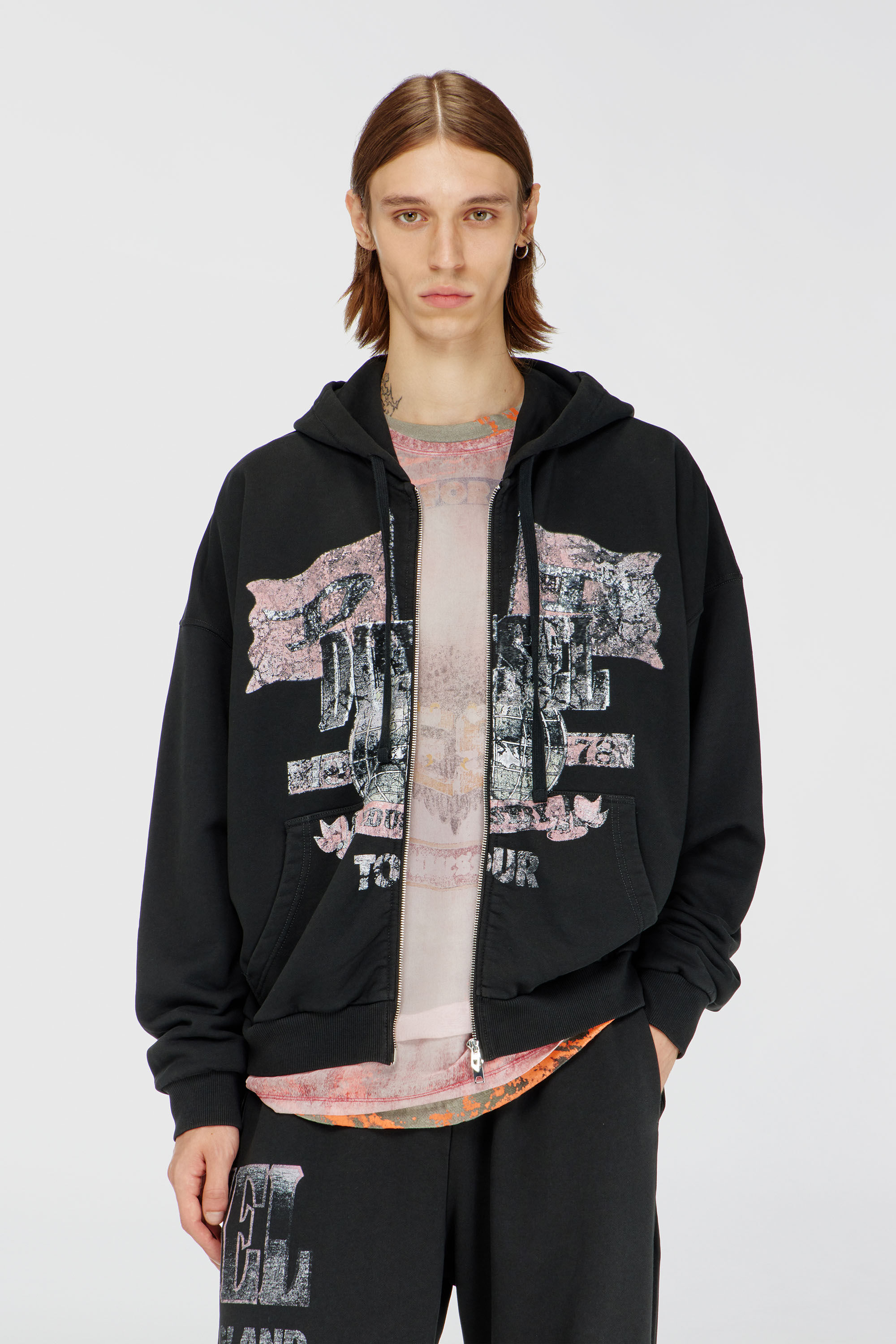 S-WILL-ZIP Zip-up hoodie with concert graphics｜ToBeDefined
