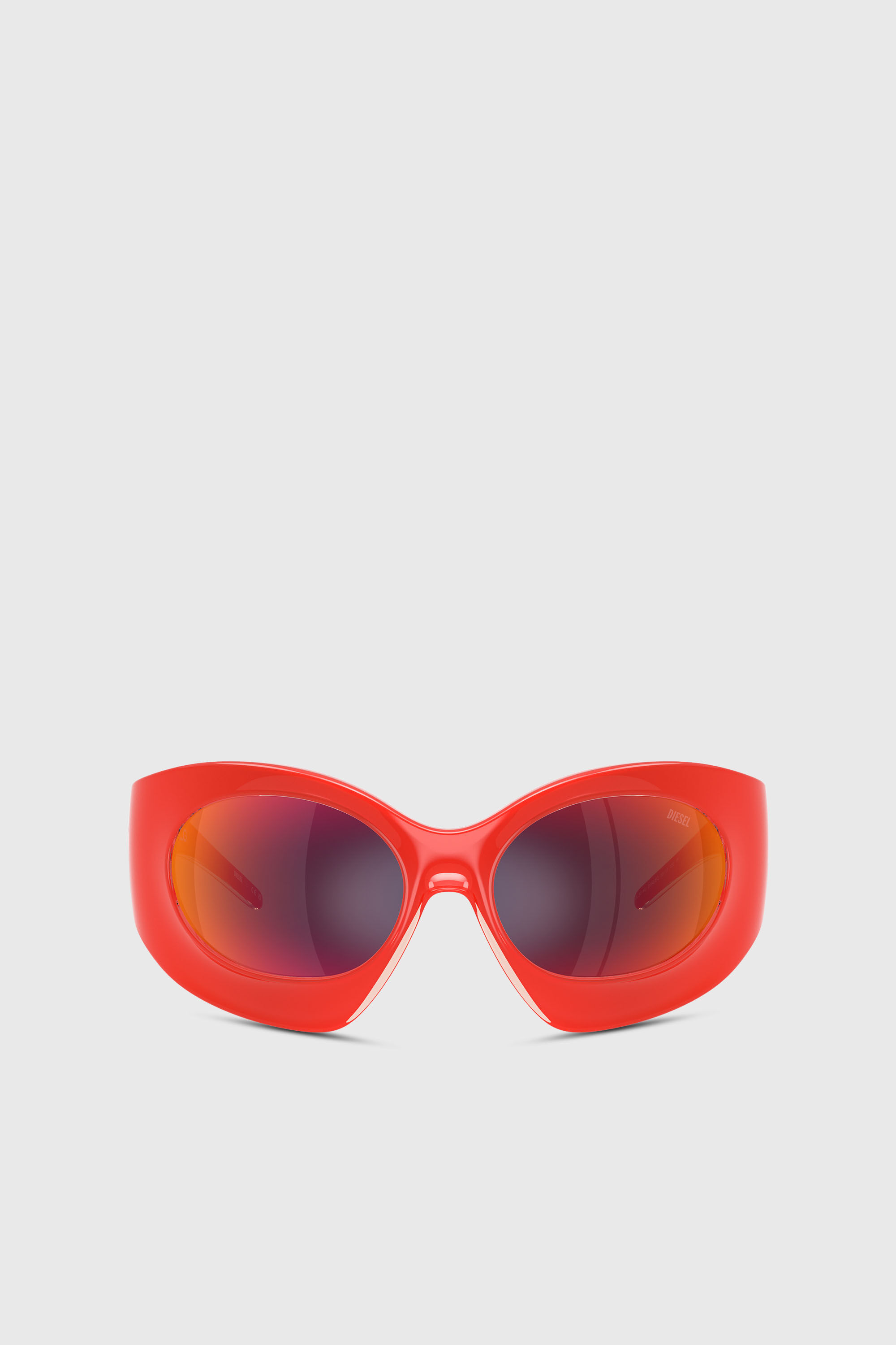 Diesel - Tropik_ta Sunnies, Unisex's Wraparound shape sunglasses in オレンジ - 1