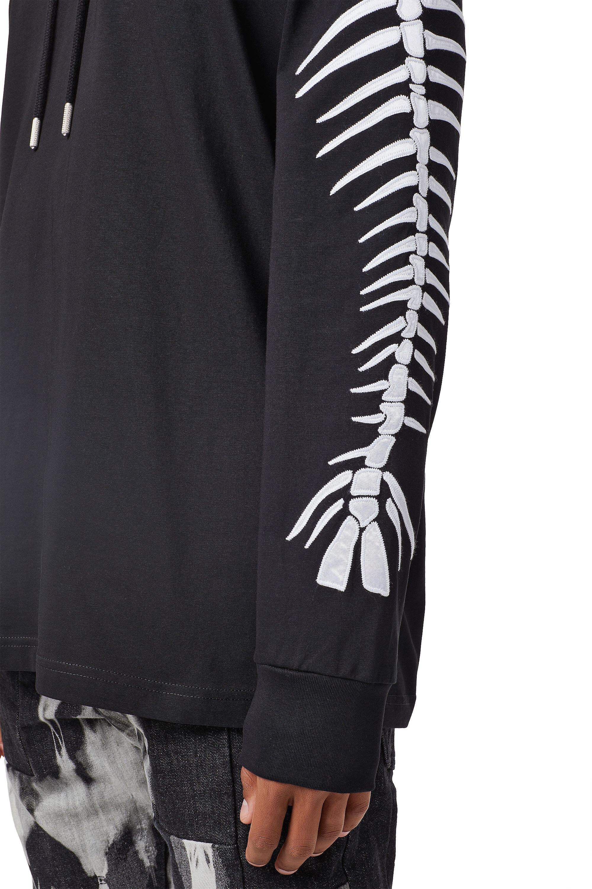 Diesel - T-JUST-LS-HOOD-A6, ブラック - Image 6